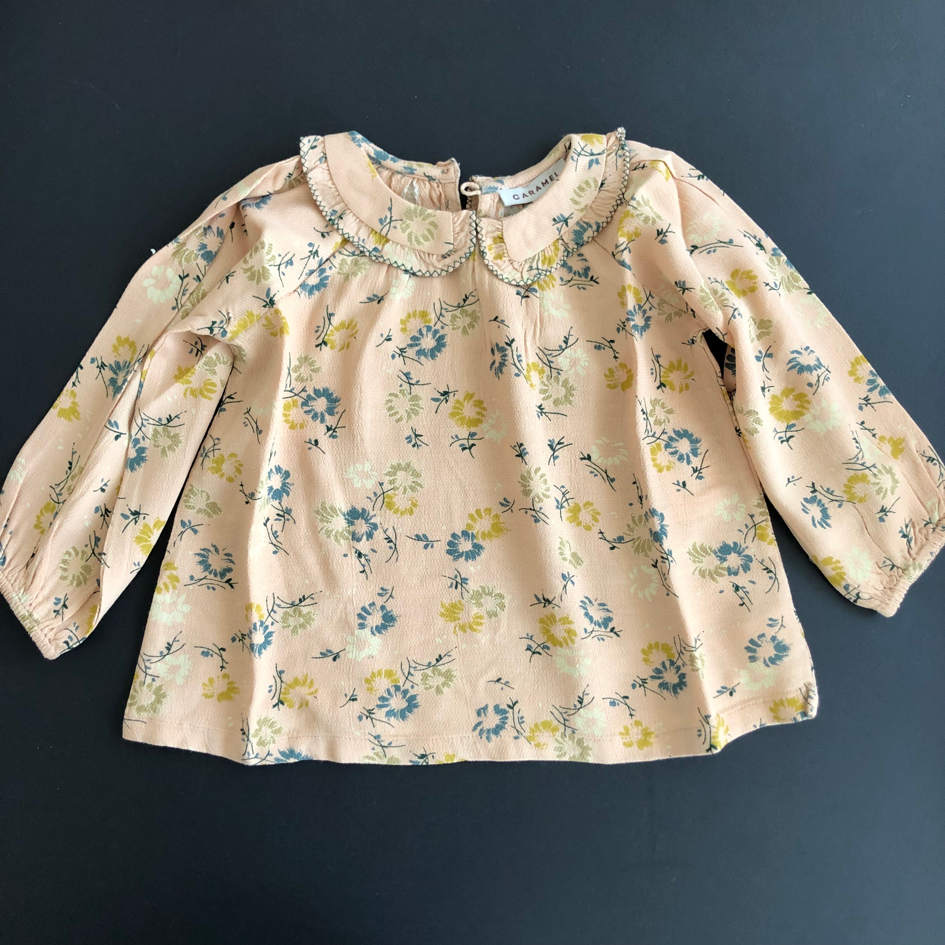 Baby Girls Beige Flower Top