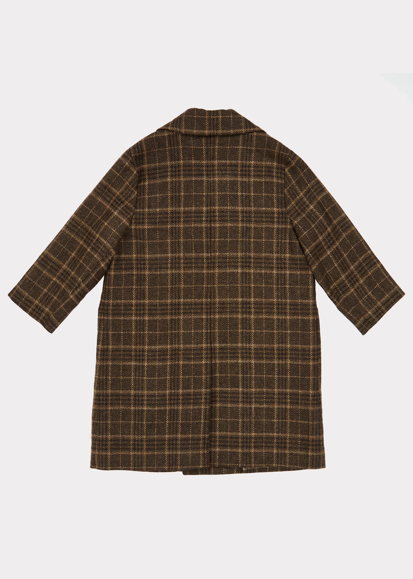 Boys & Girls Green Check Eagle Coat