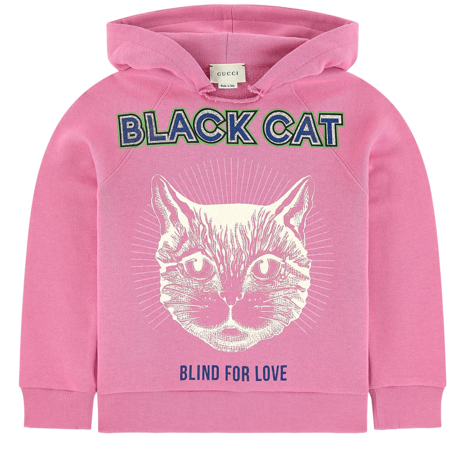 Girls Pink "Black Cat" Sweatshirt