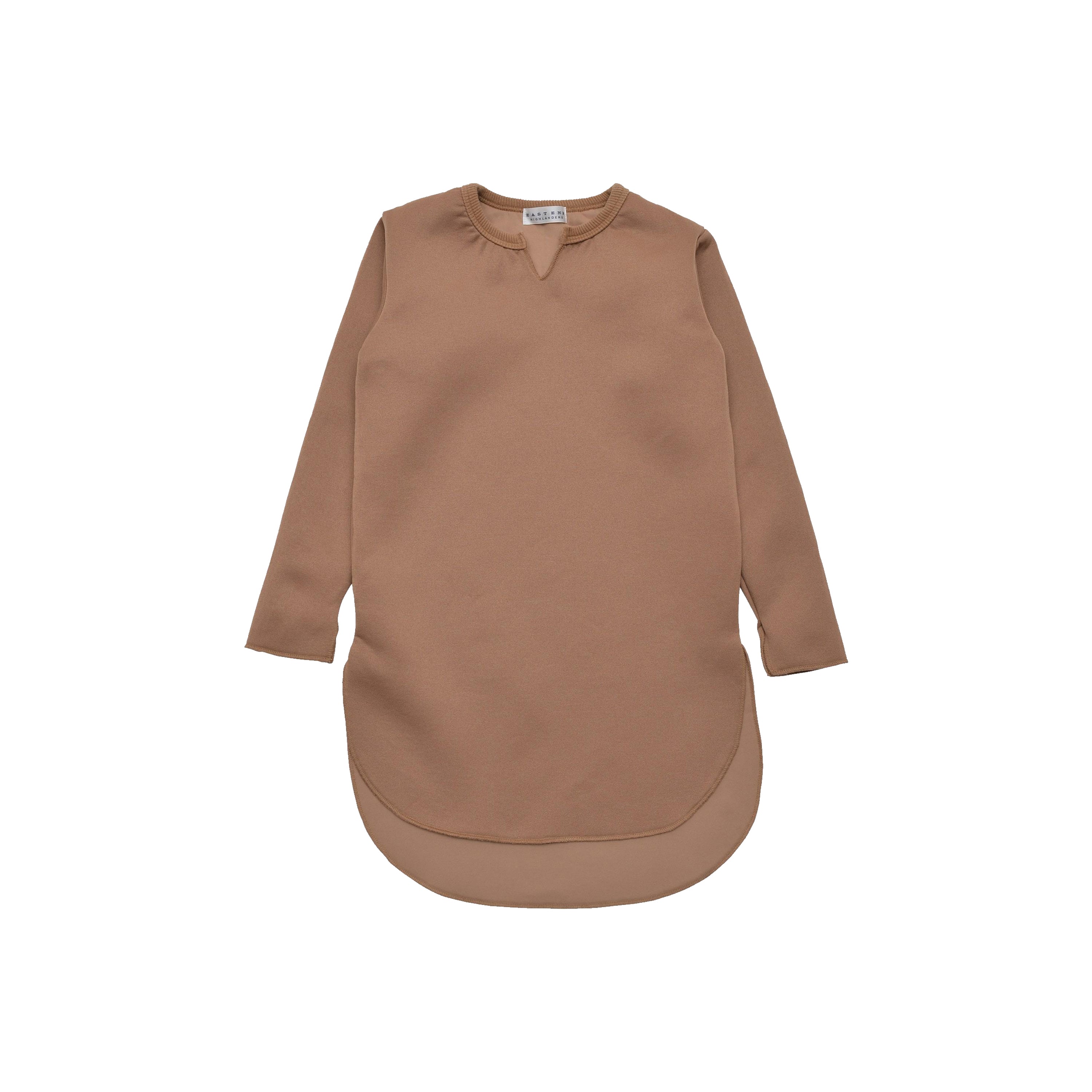 Girls Camel Jersey Dress