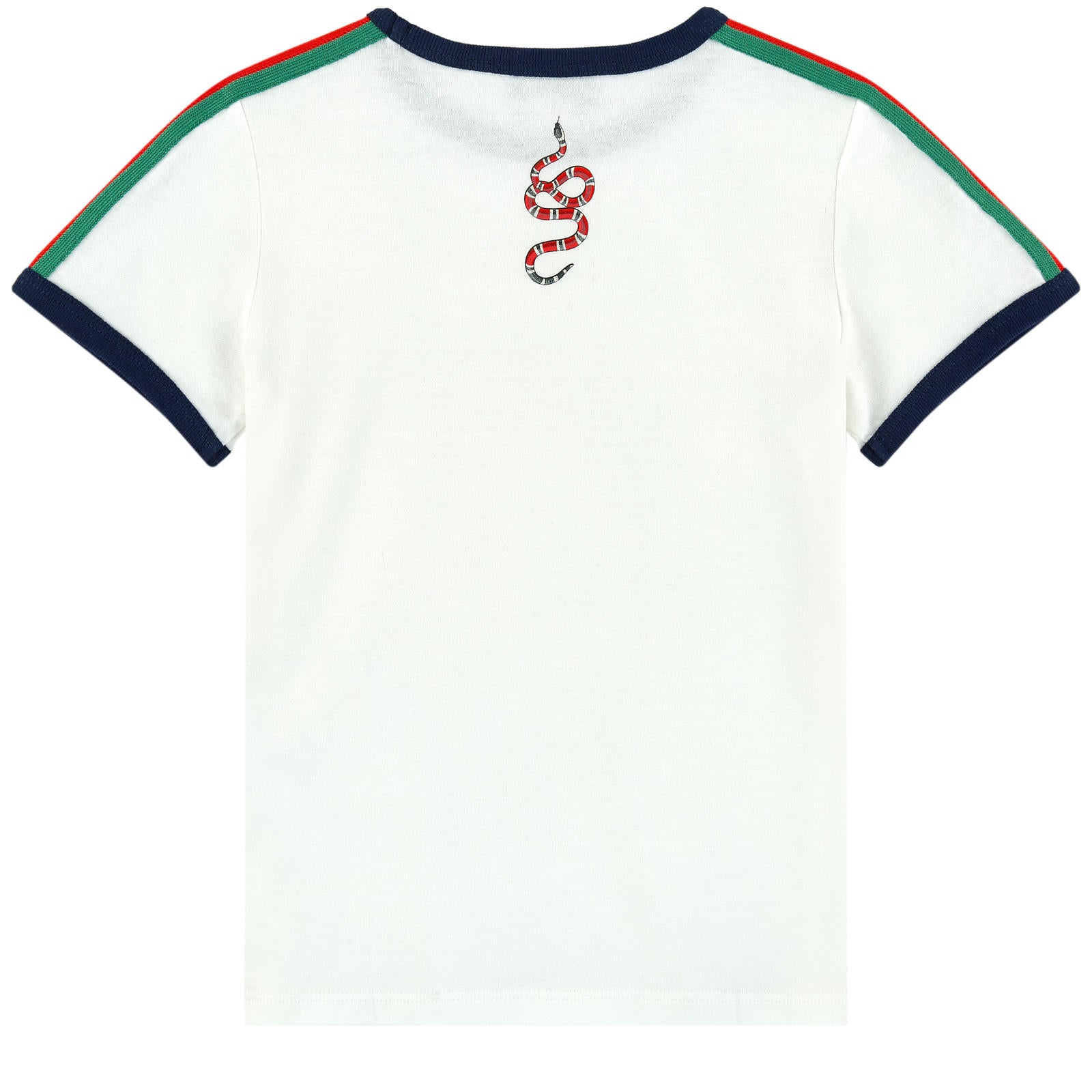 Boys White Cotton T-shirt