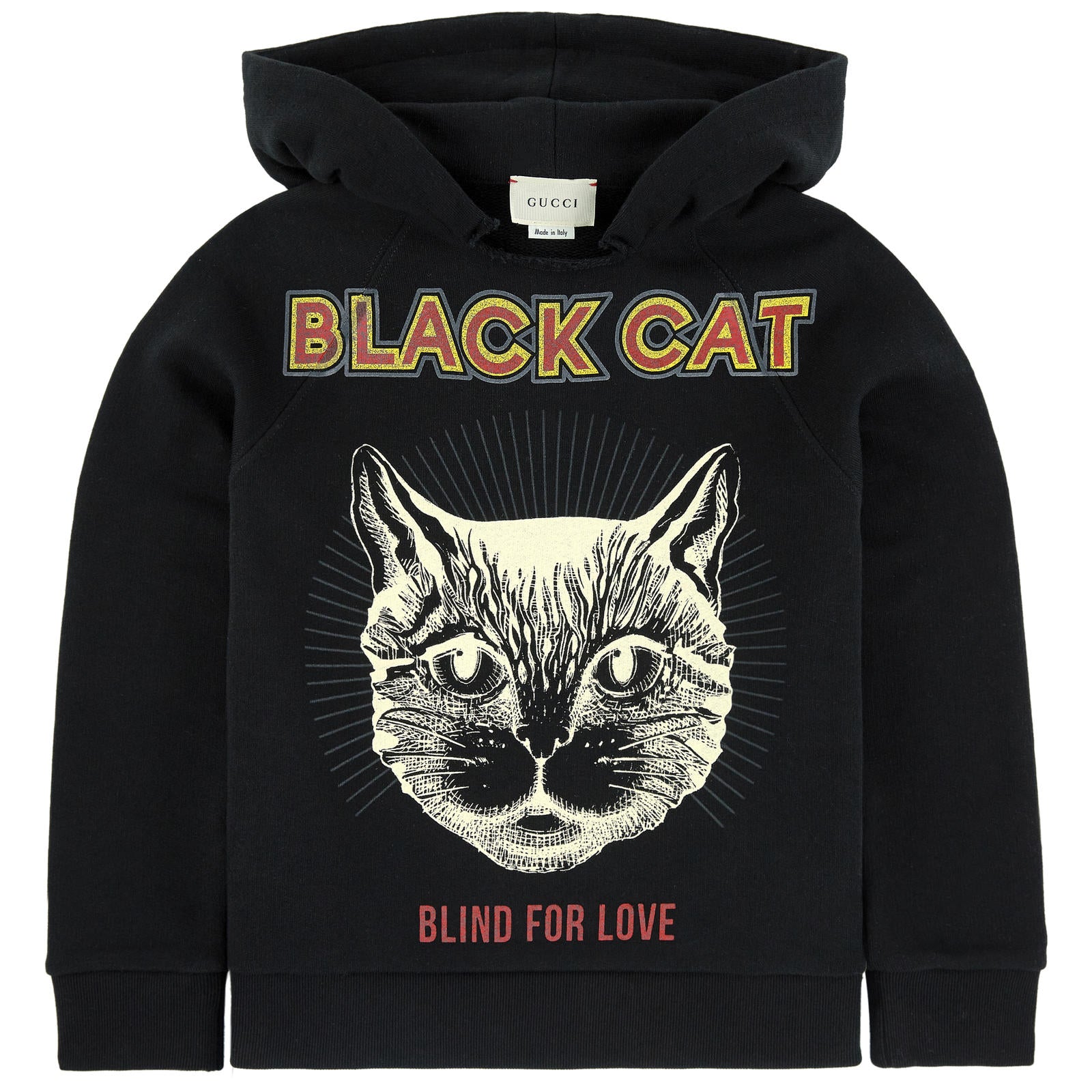 Boys & Girls Black "Black Cat" Sweatshirt