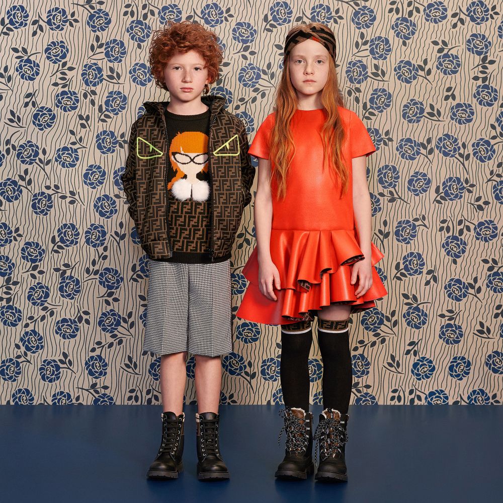 Boys & Girls Black Leather Shoes