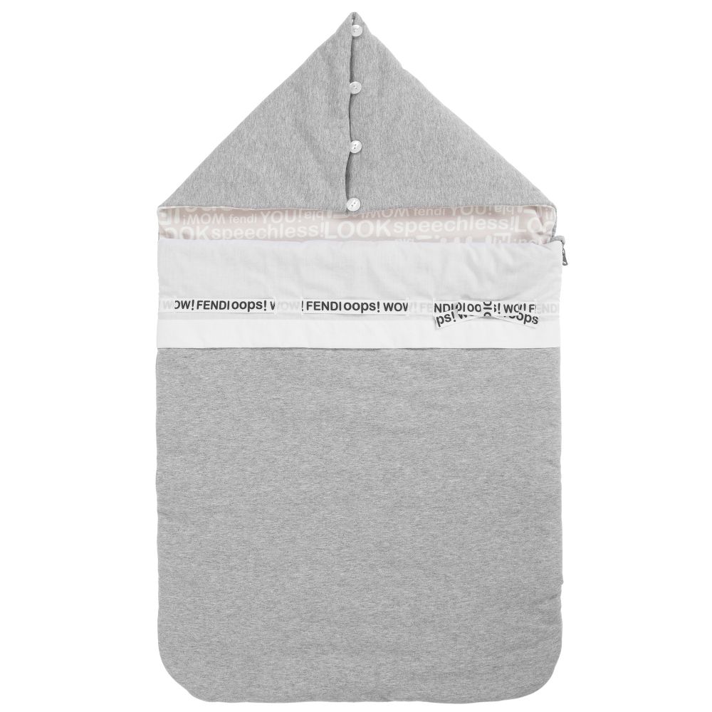 Baby Grey Cotton Sleeping Bag
