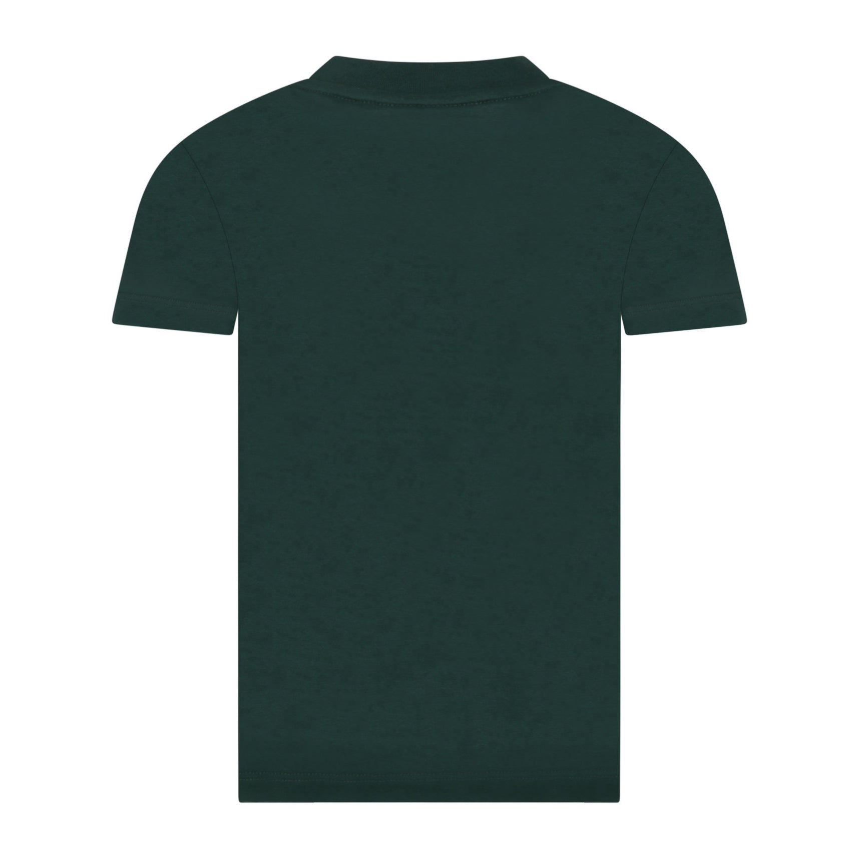 Boys & Girls Dark Green Logo Cotton T-Shirt
