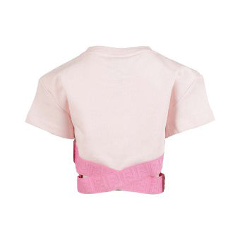 Girls Pink Cotton T-Shirts
