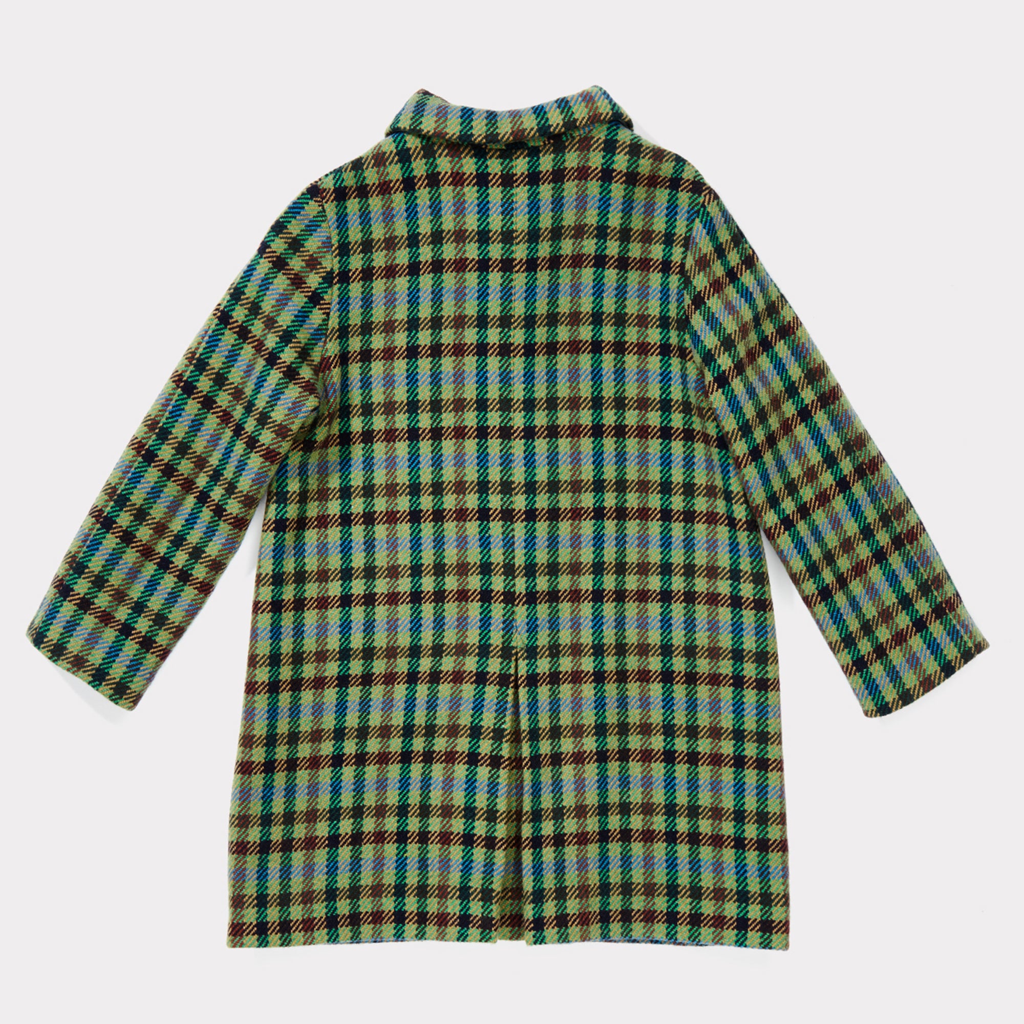 Boys & Girls Peppermint Check Wool Coat