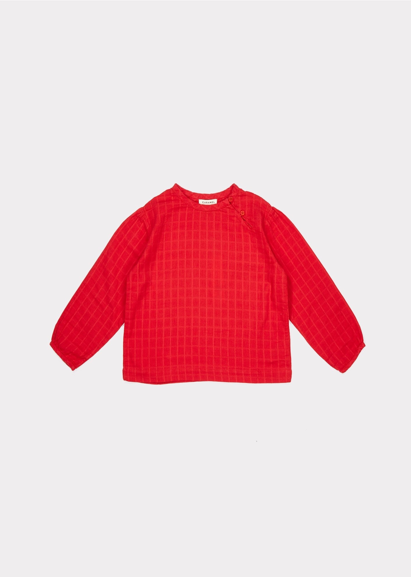 Girls Berry Cotton Blouse