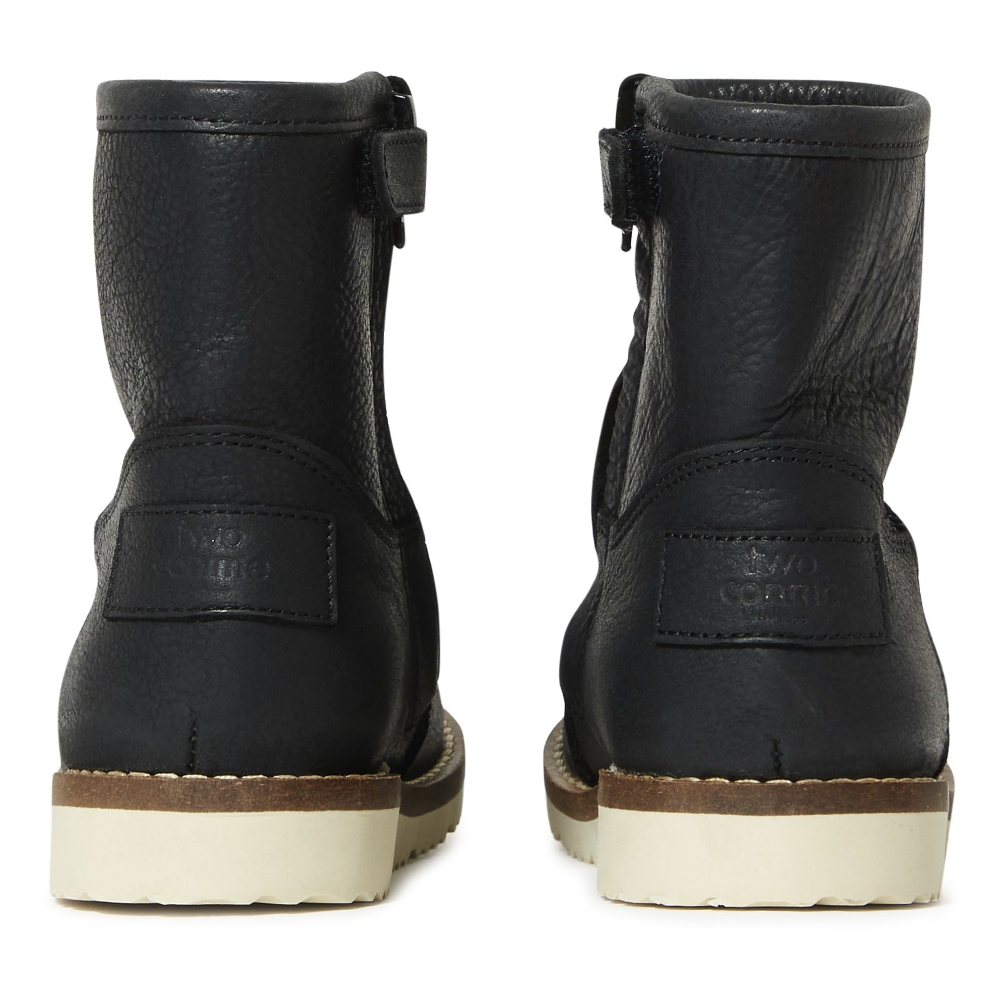 Girls Black Leather Boots