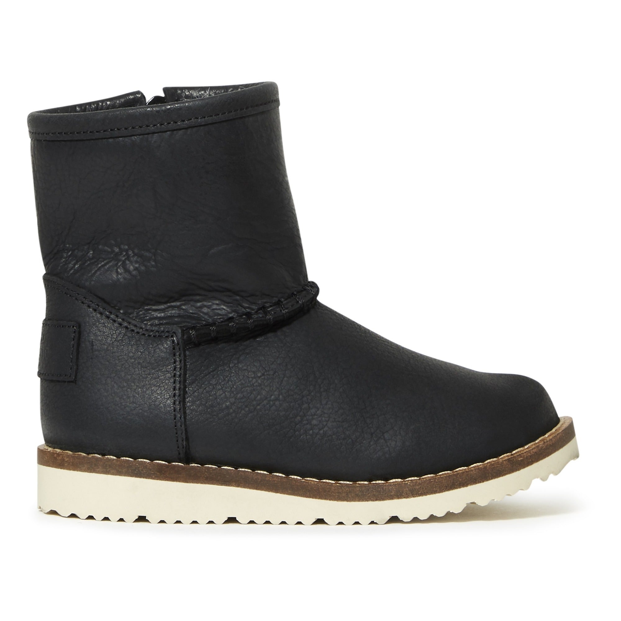 Girls Black Leather Boots