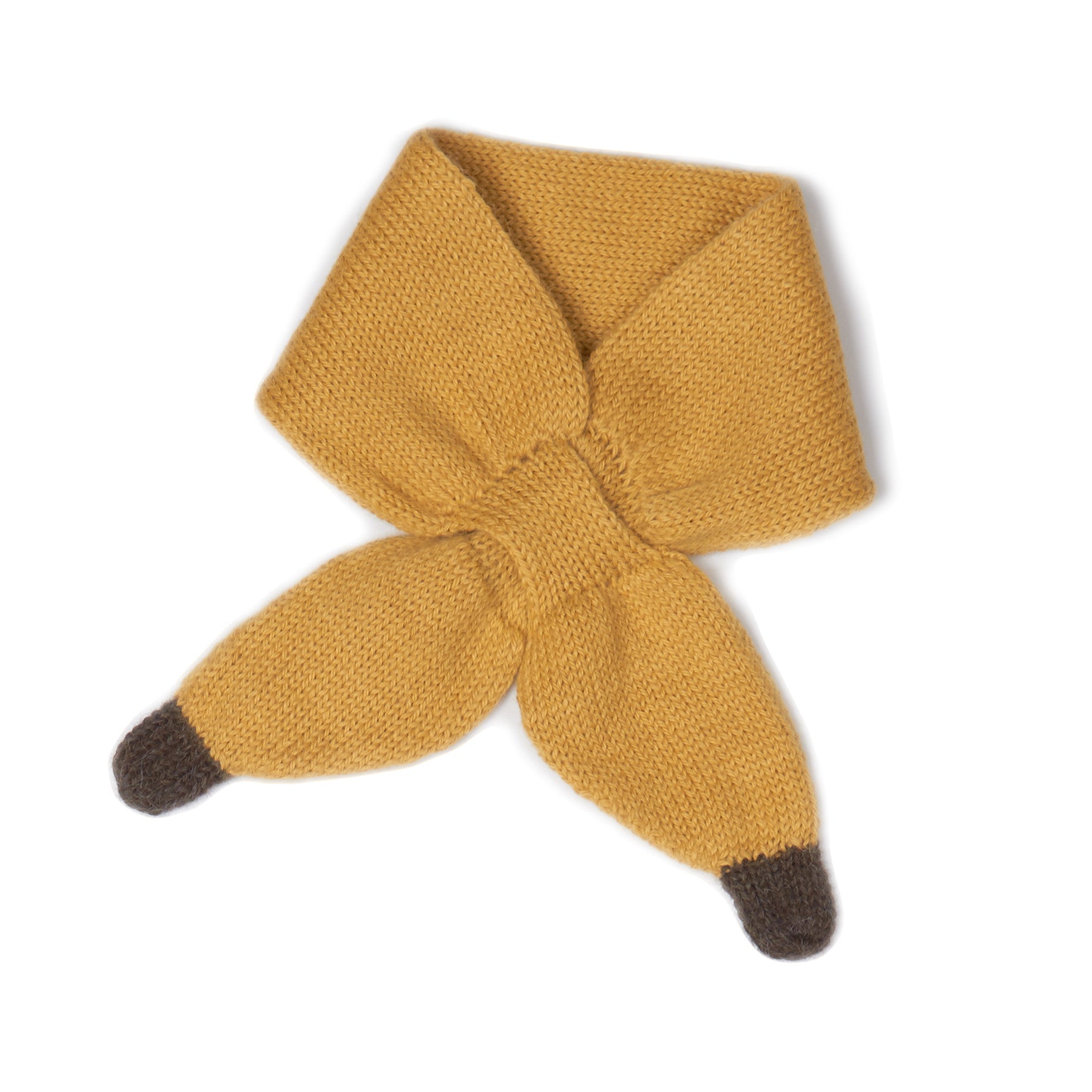 Baby Yellow Aplaca Knitted Scarf - CÉMAROSE | Children's Fashion Store