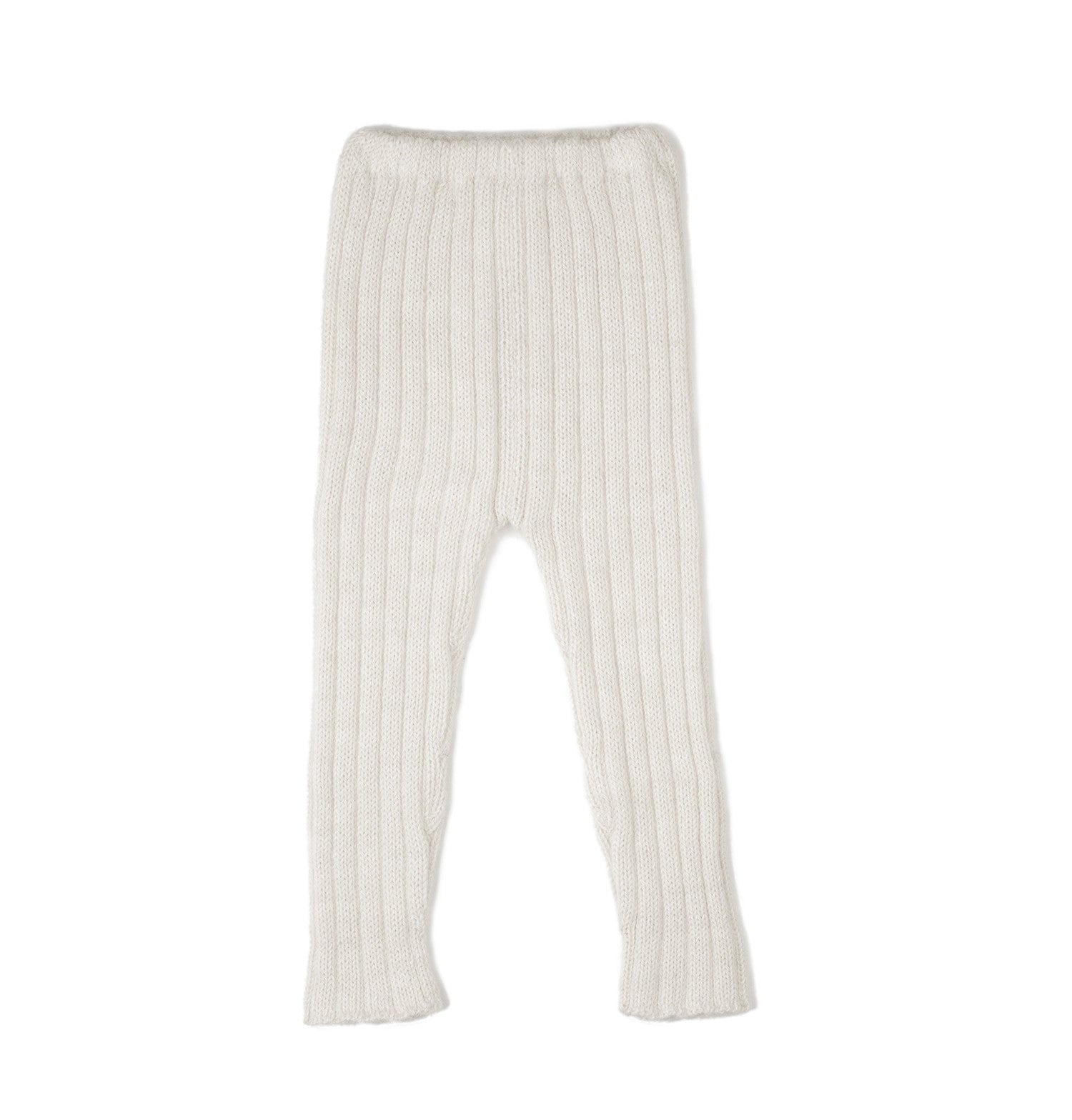 Baby White Alpaca Knitted Trouser - CÉMAROSE | Children's Fashion Store