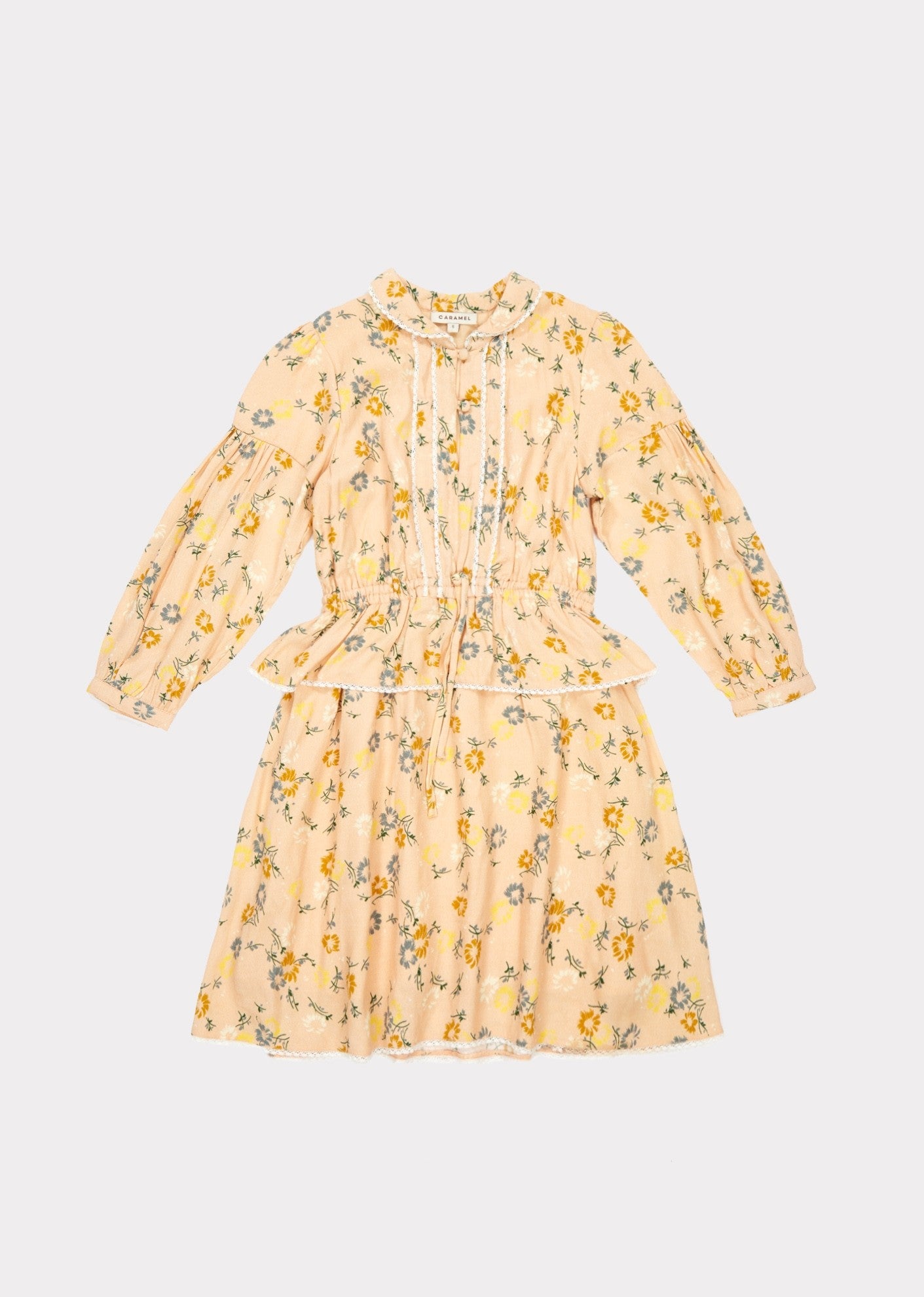 Girls Blush Painted Flower Dress