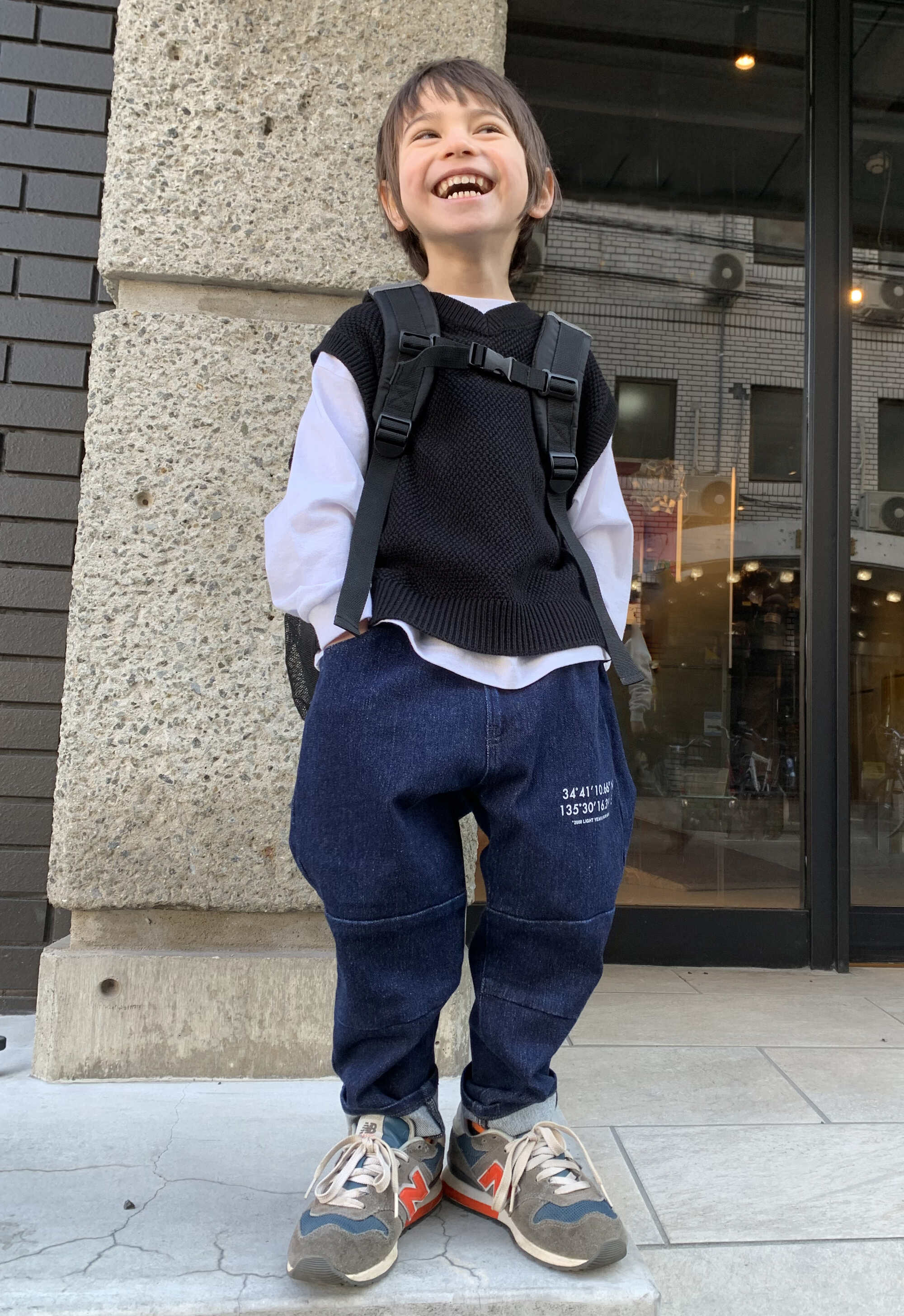 Boys & Girls Navy Denim Trousers