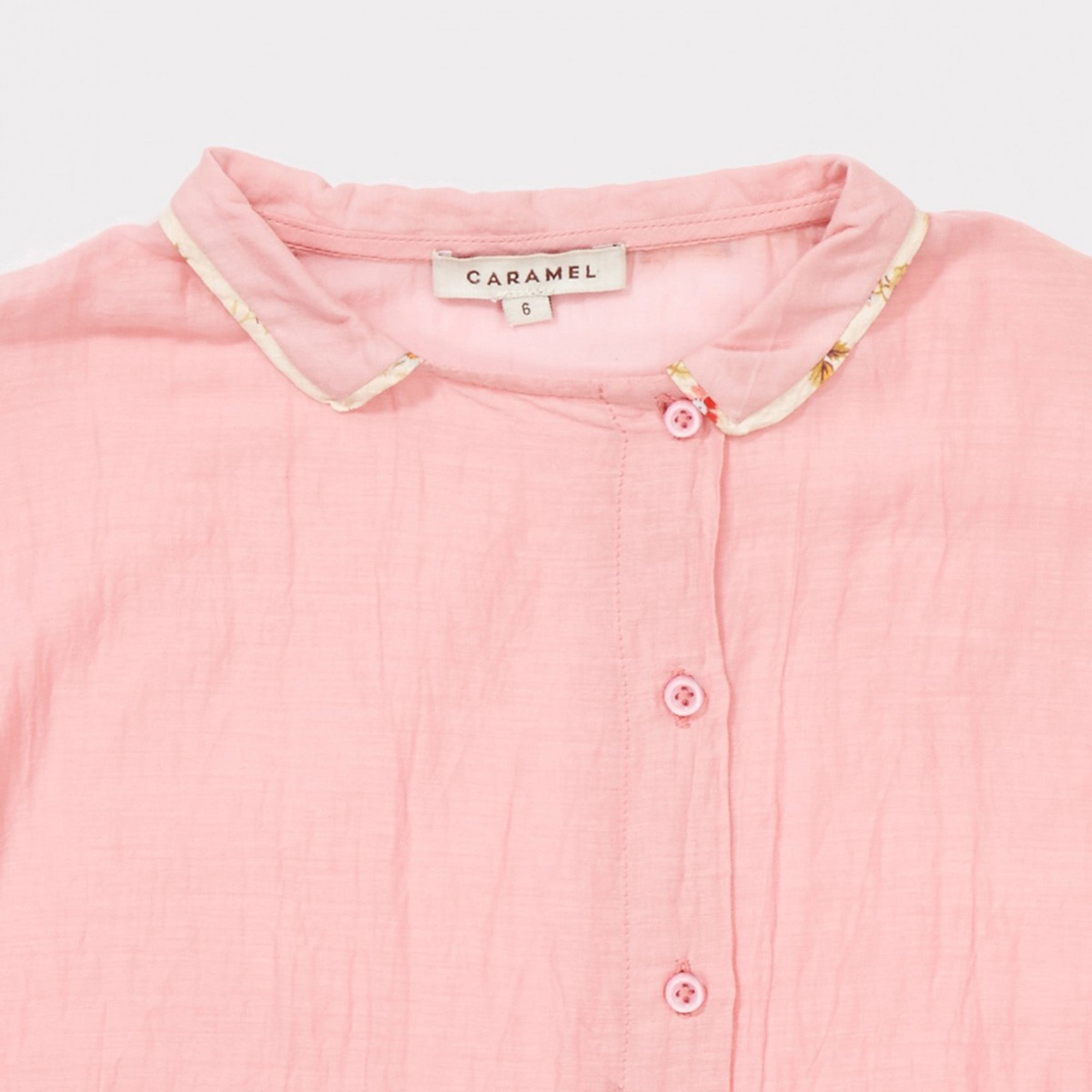 Girls Candy Pink Cotton Woven T-shirt