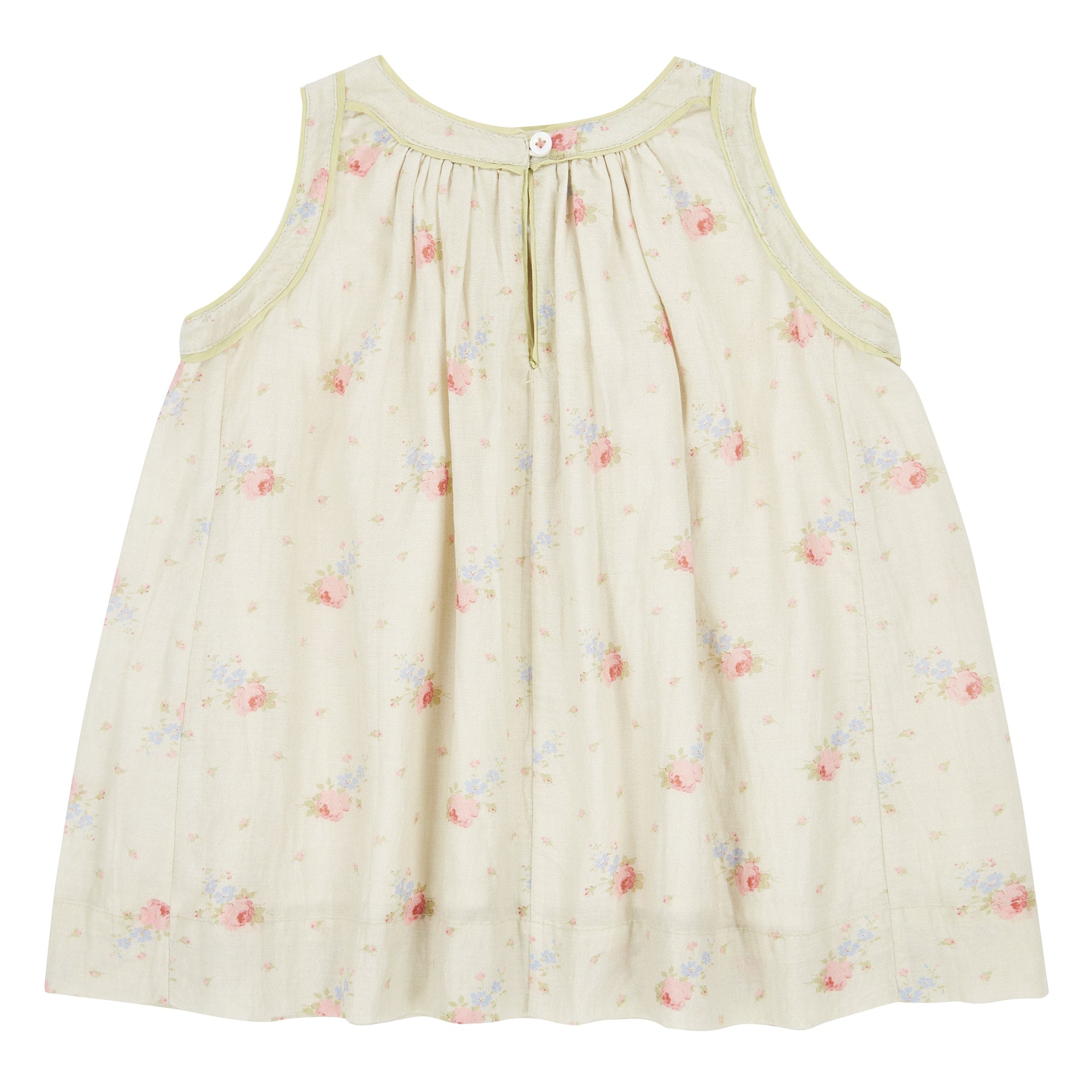 Baby Girls Pink Flower Cotton Dress