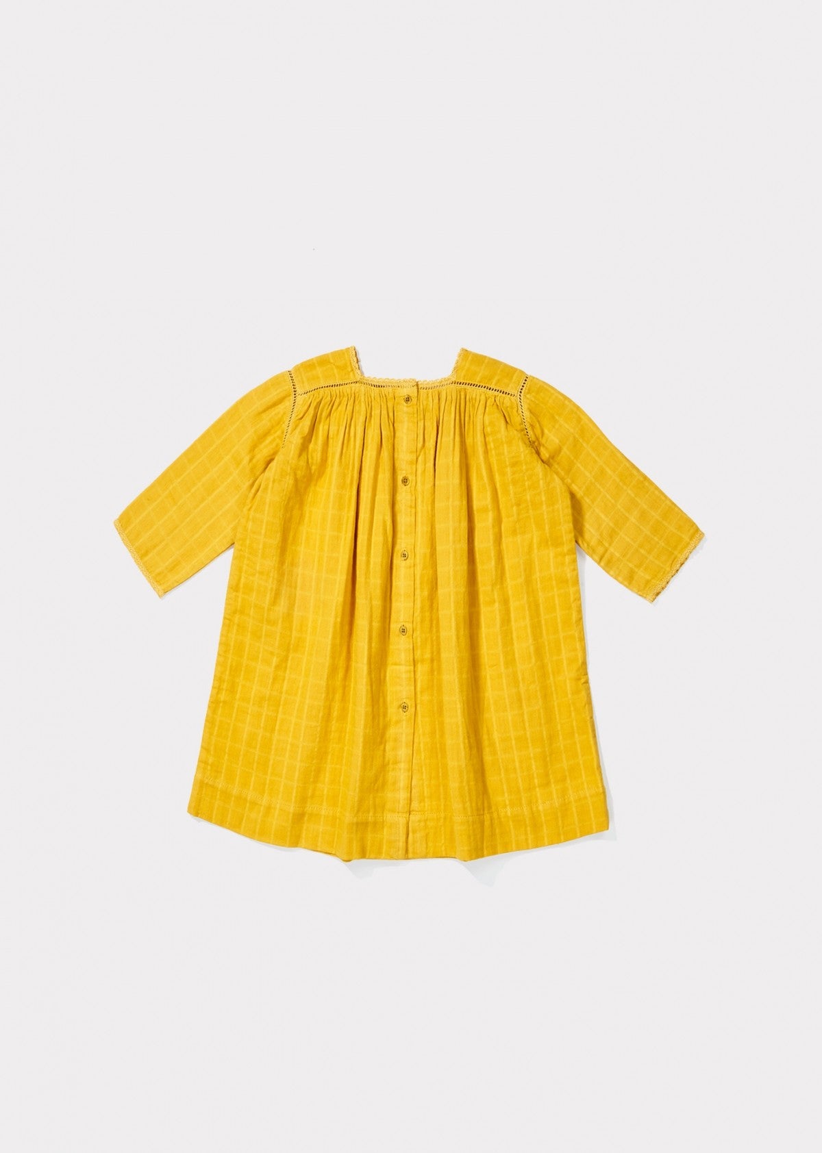 Baby Girls Yellow Cotton Dress