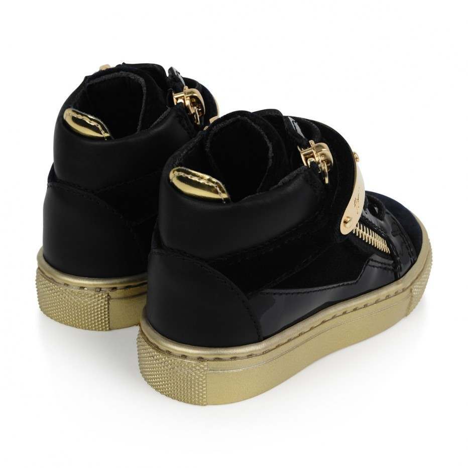 Baby Velvet Navy Velvet Sneaker