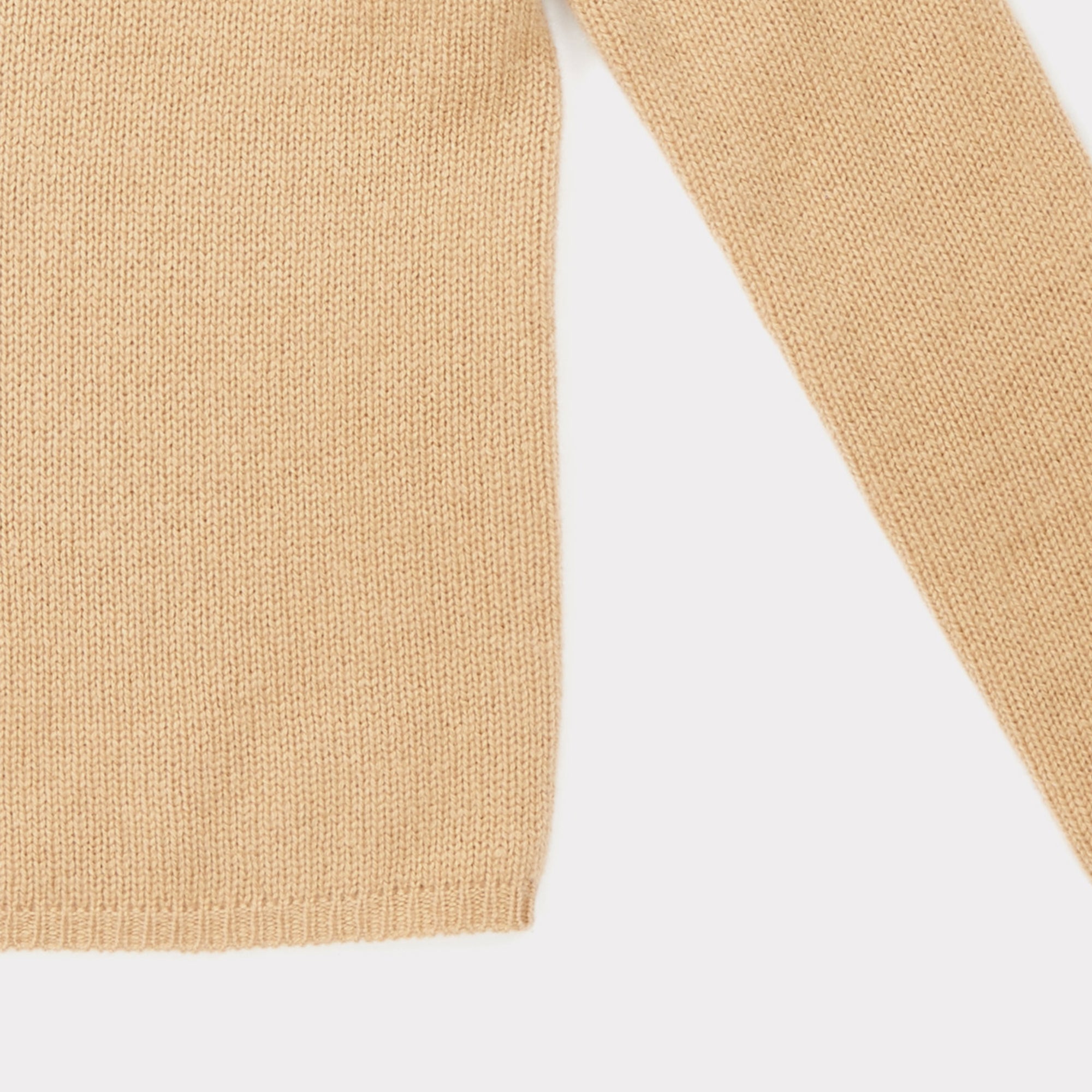 Girls Camel Cashmere Sweater