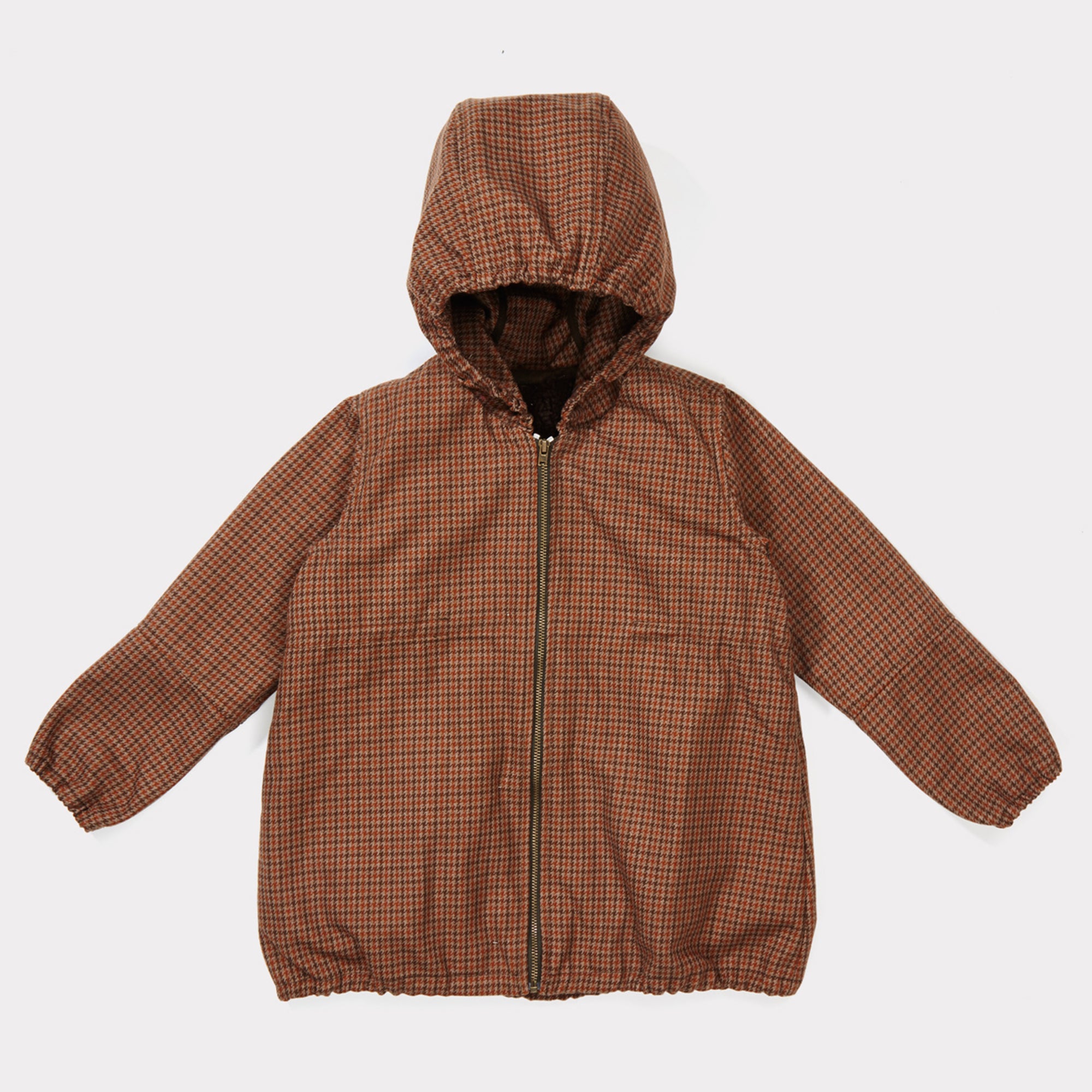 Boys Orange Houndstooth Jacket