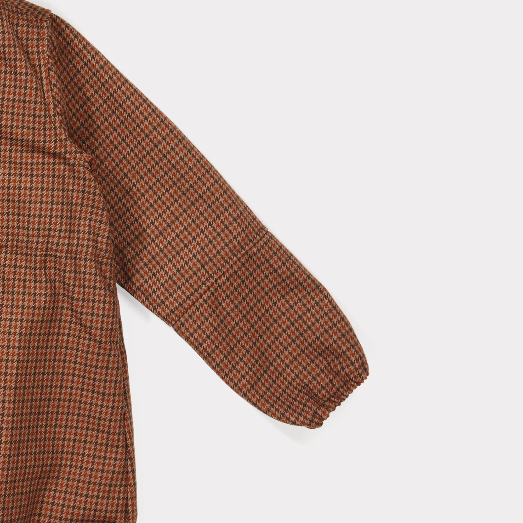 Boys Orange Houndstooth Jacket