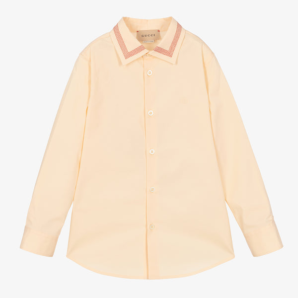 Girls White Cotton Shirt