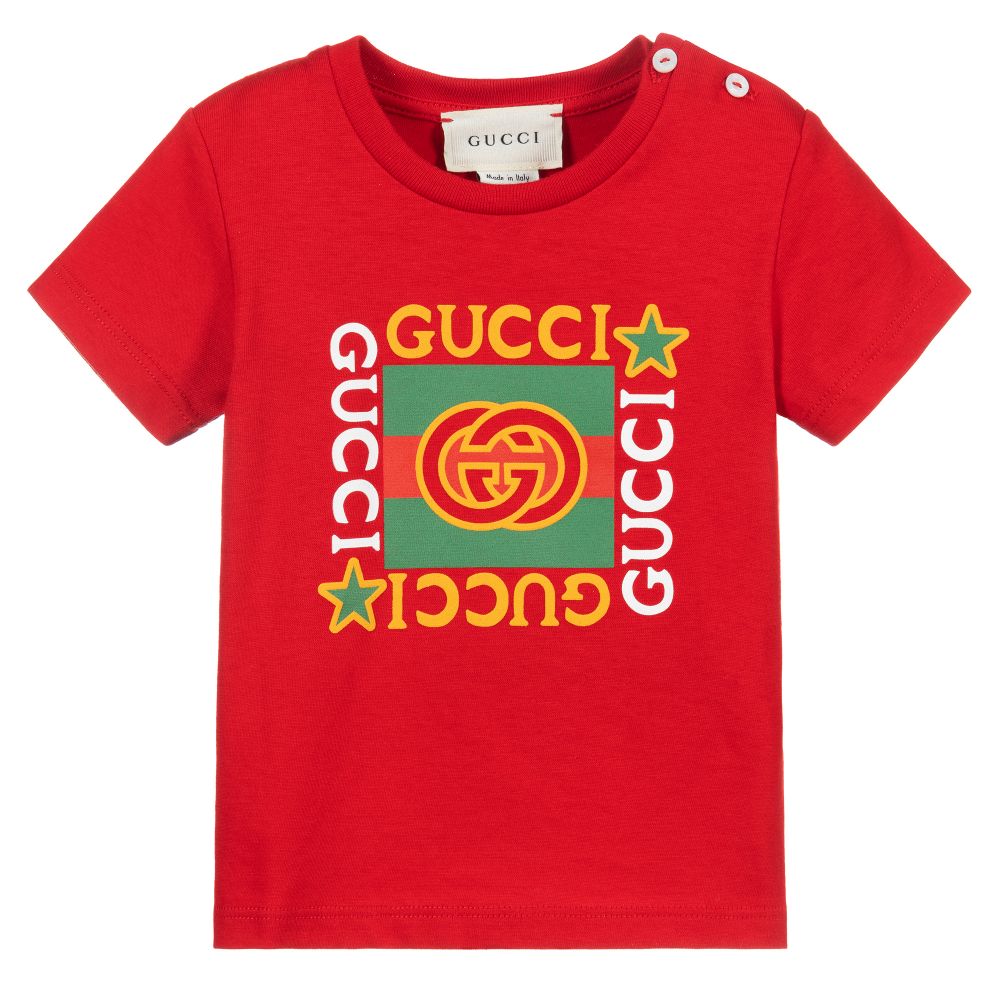 Baby Boys & Girls Red GG T-Shirt
