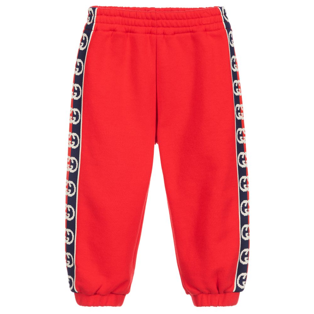 Baby Boys & Girls Red GG Jogging Pants