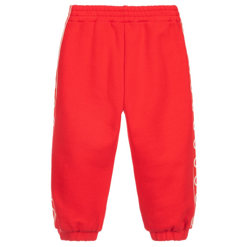 Baby Boys & Girls Red GG Jogging Pants