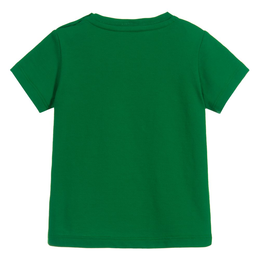 Baby Green "GG" Logo Cotton T-shirt