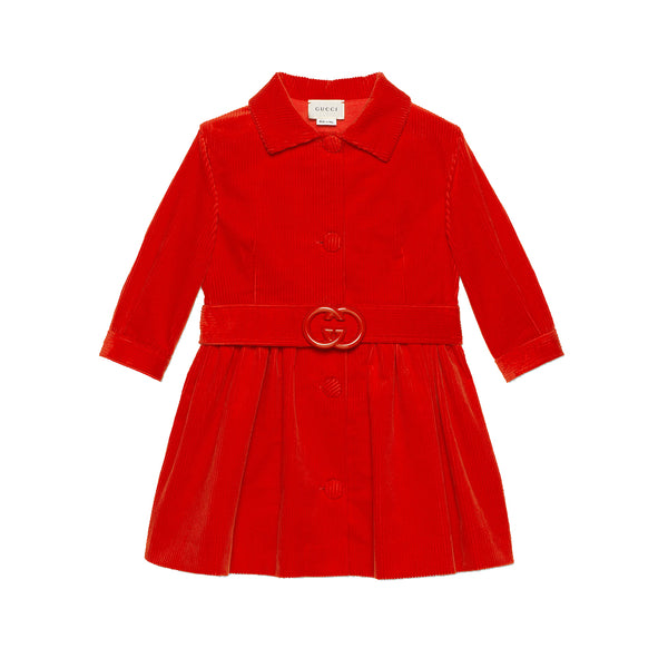 Girls Bright Fire Cotton Dress