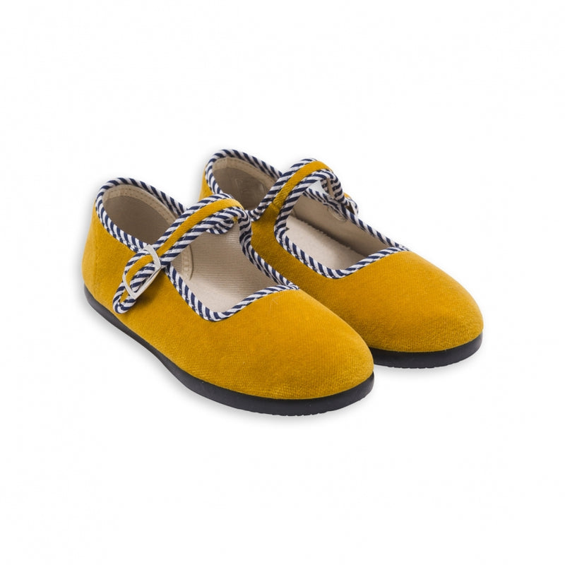 Baby Girls Yellow Cotton Shoes
