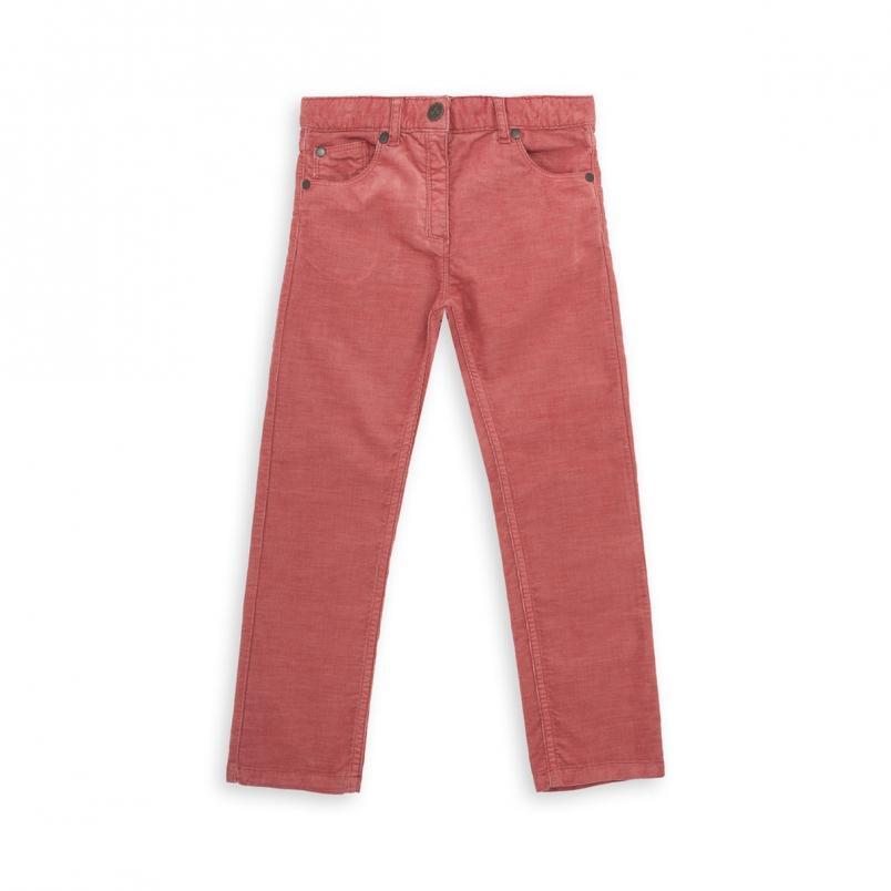 Girls Rose Cuir Cotton Trousers