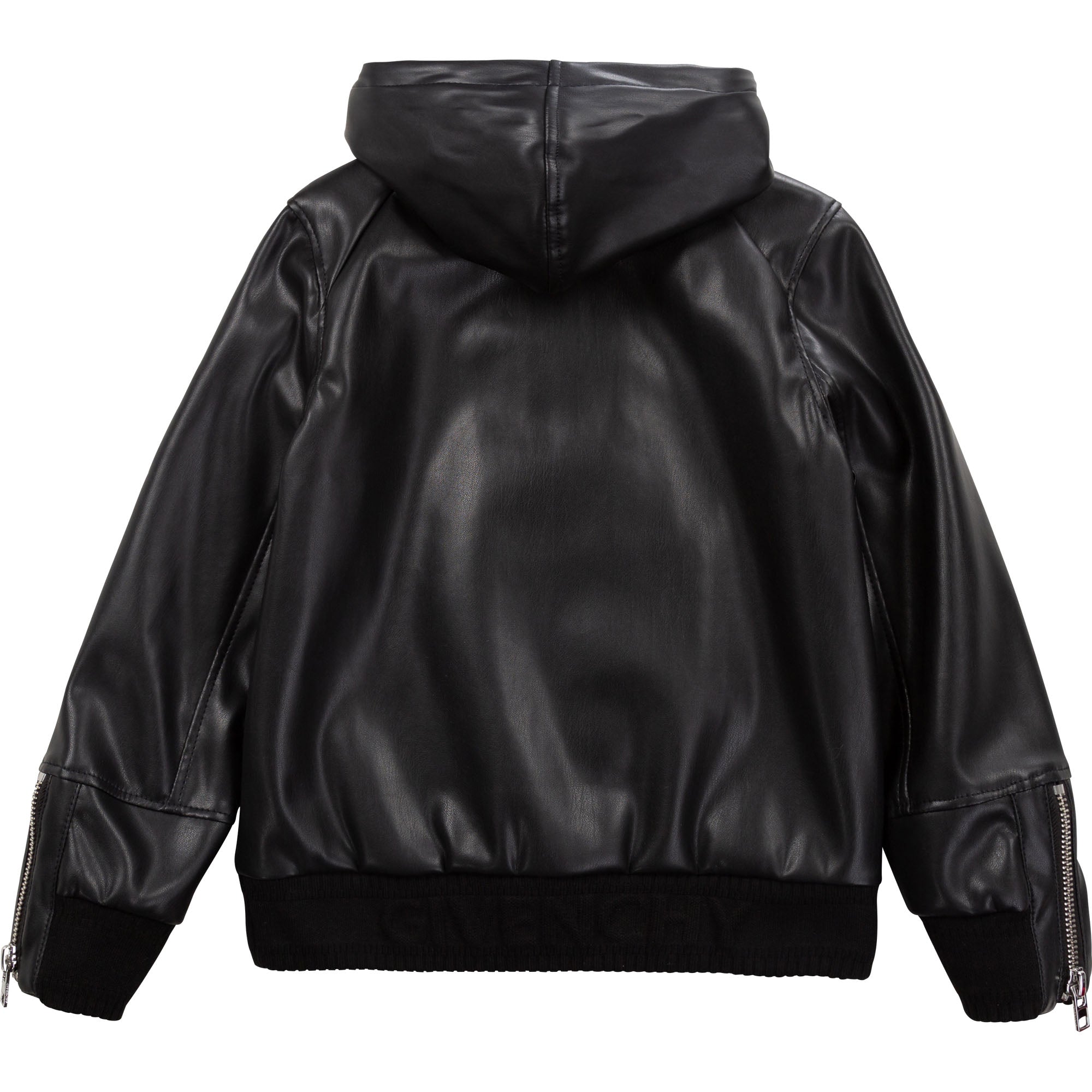 Boys Black Hooded Jacket