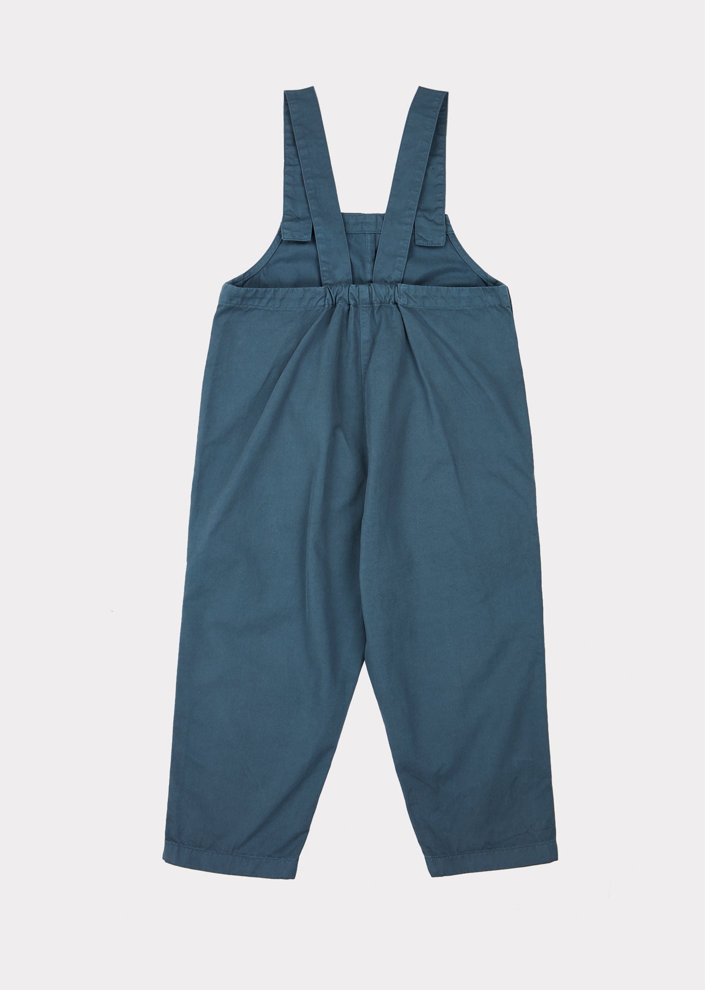 Girls Blue Cotton Jumpsuit