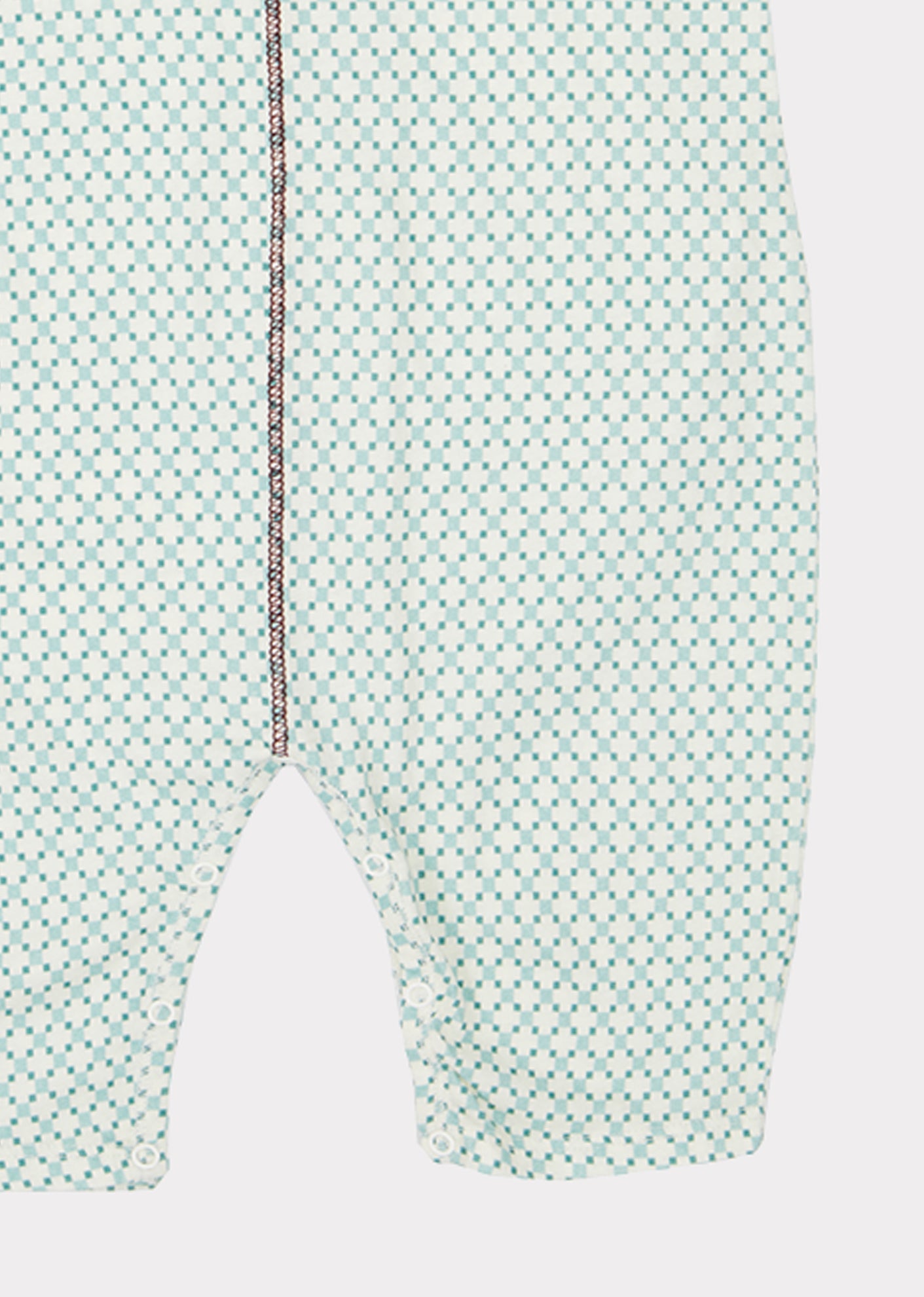 Baby Girls Light Green Cotton Babysuit