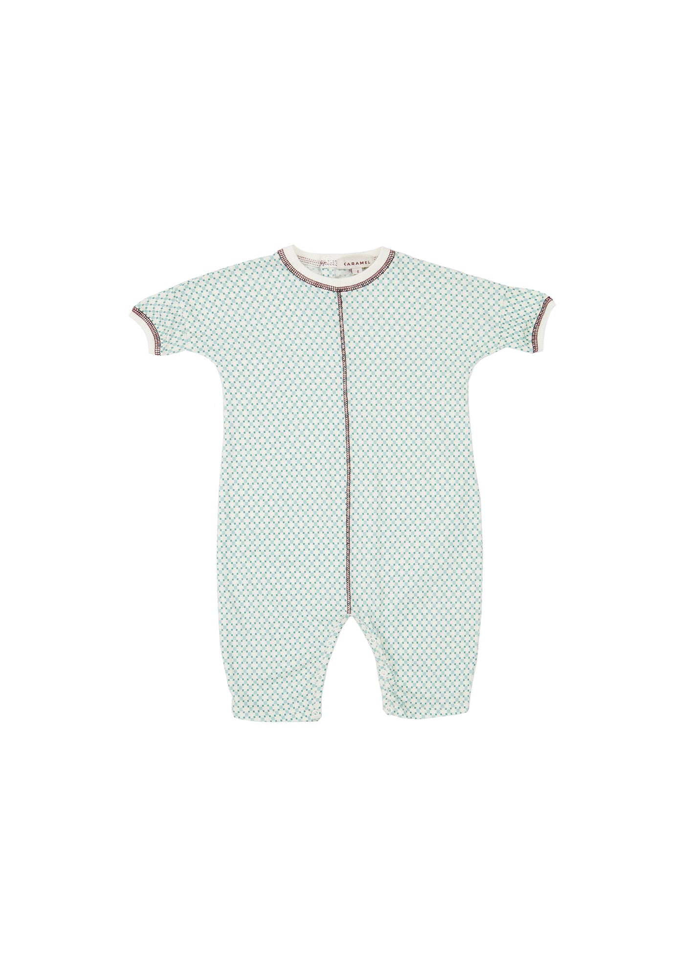 Baby Girls Light Green Cotton Babysuit