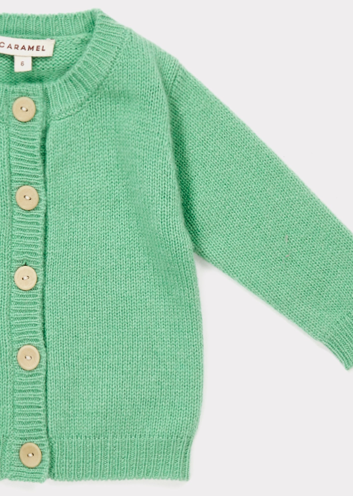 Baby Mint Cashmere Cardigan