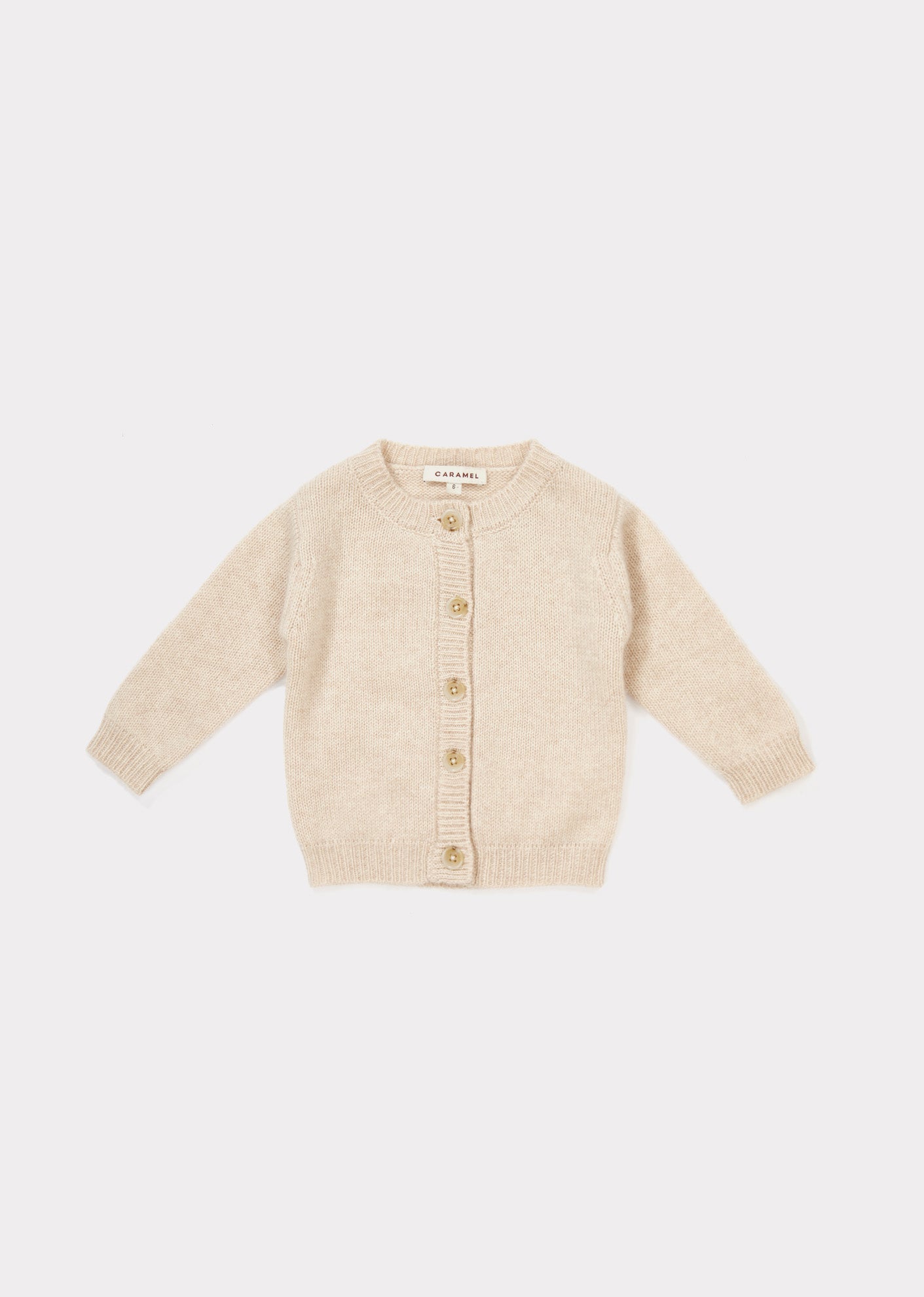 Baby Girls Oatmeal Cashmere Cardigan