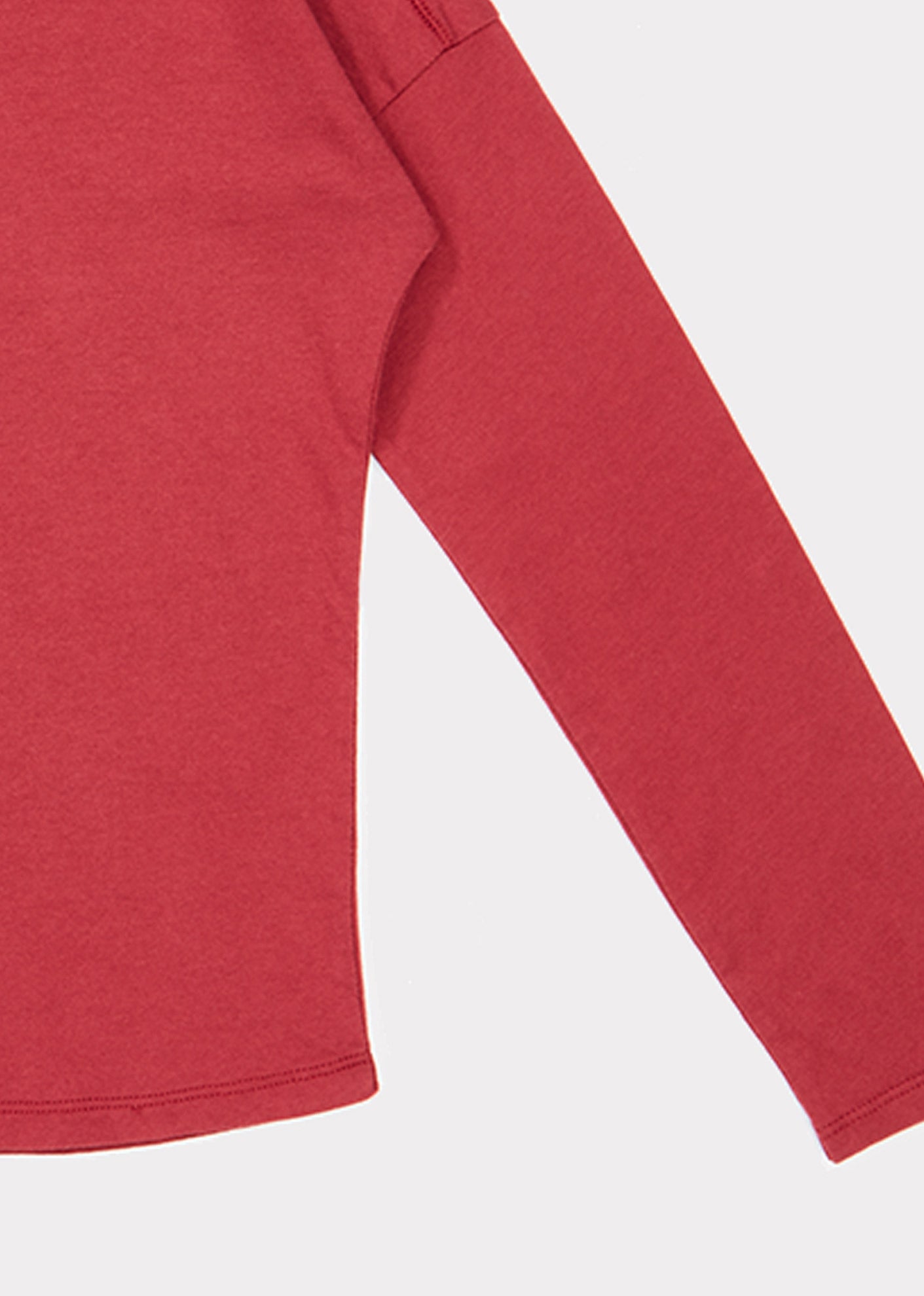 Girls Dark Red Cotton Shirt