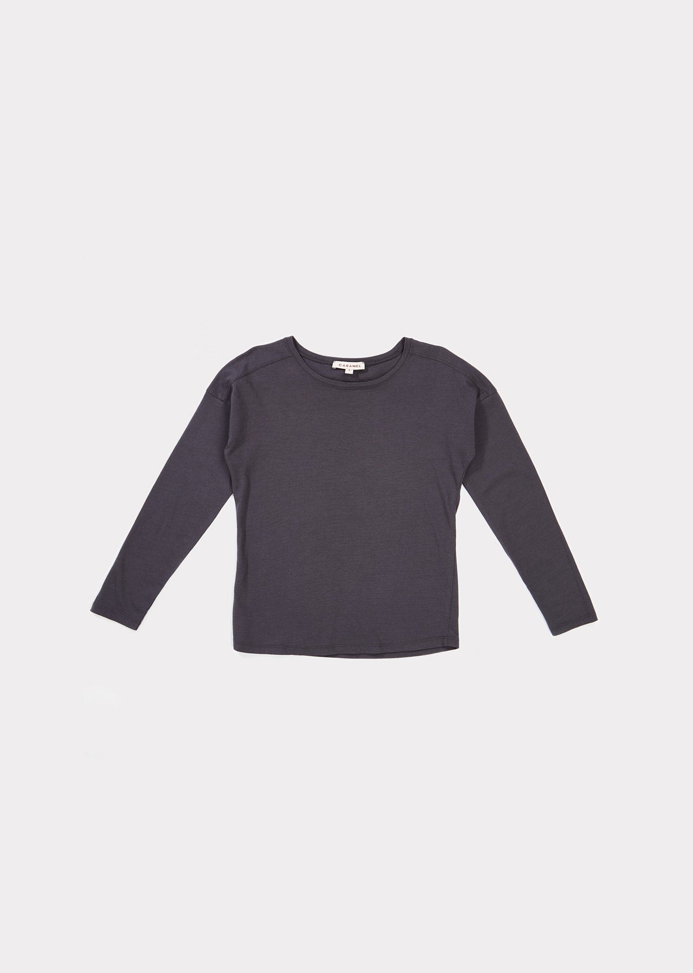 Girls Dark Grey Cotton Shirt