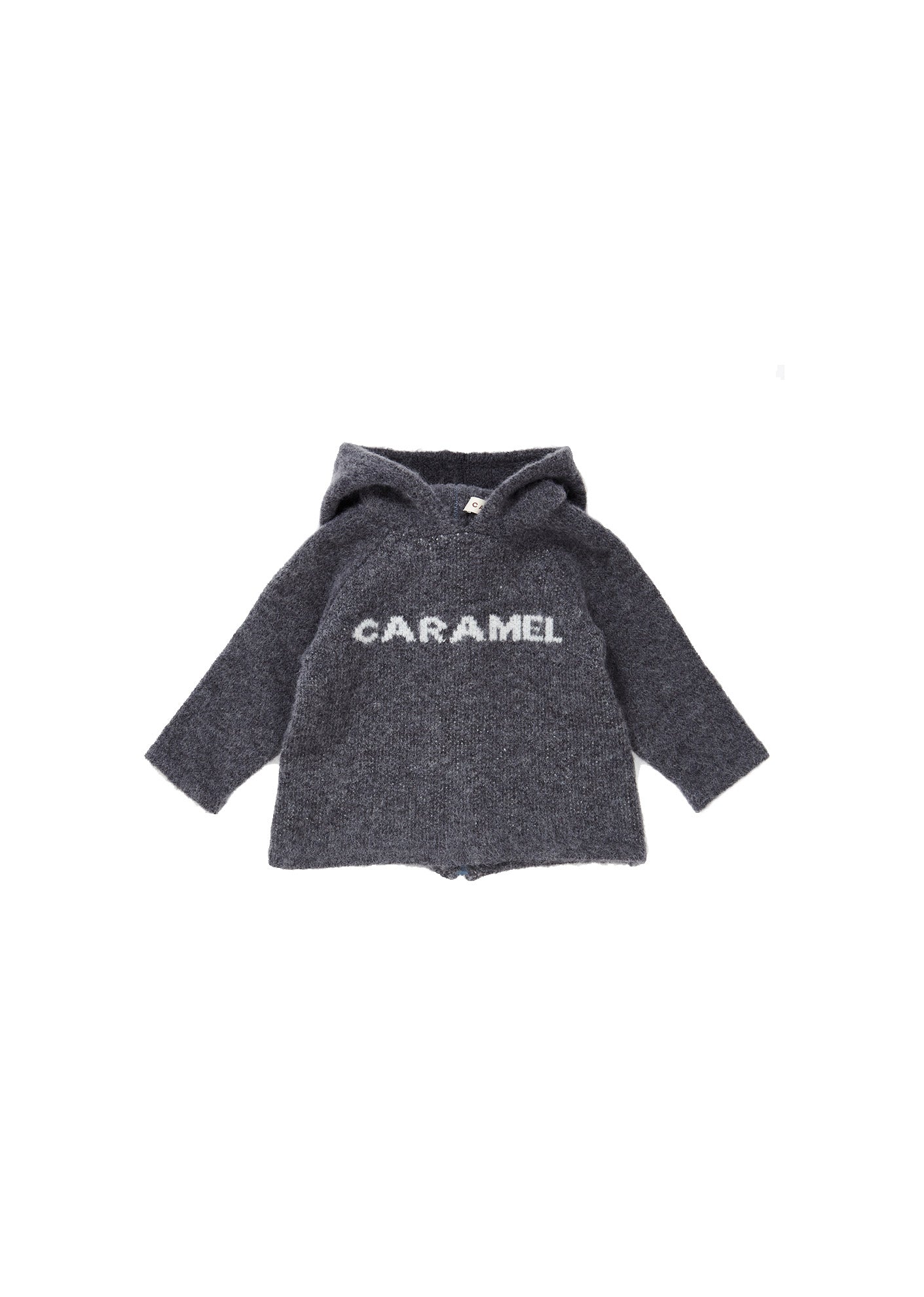 Baby Girls Grey Hooded Logo Sweater