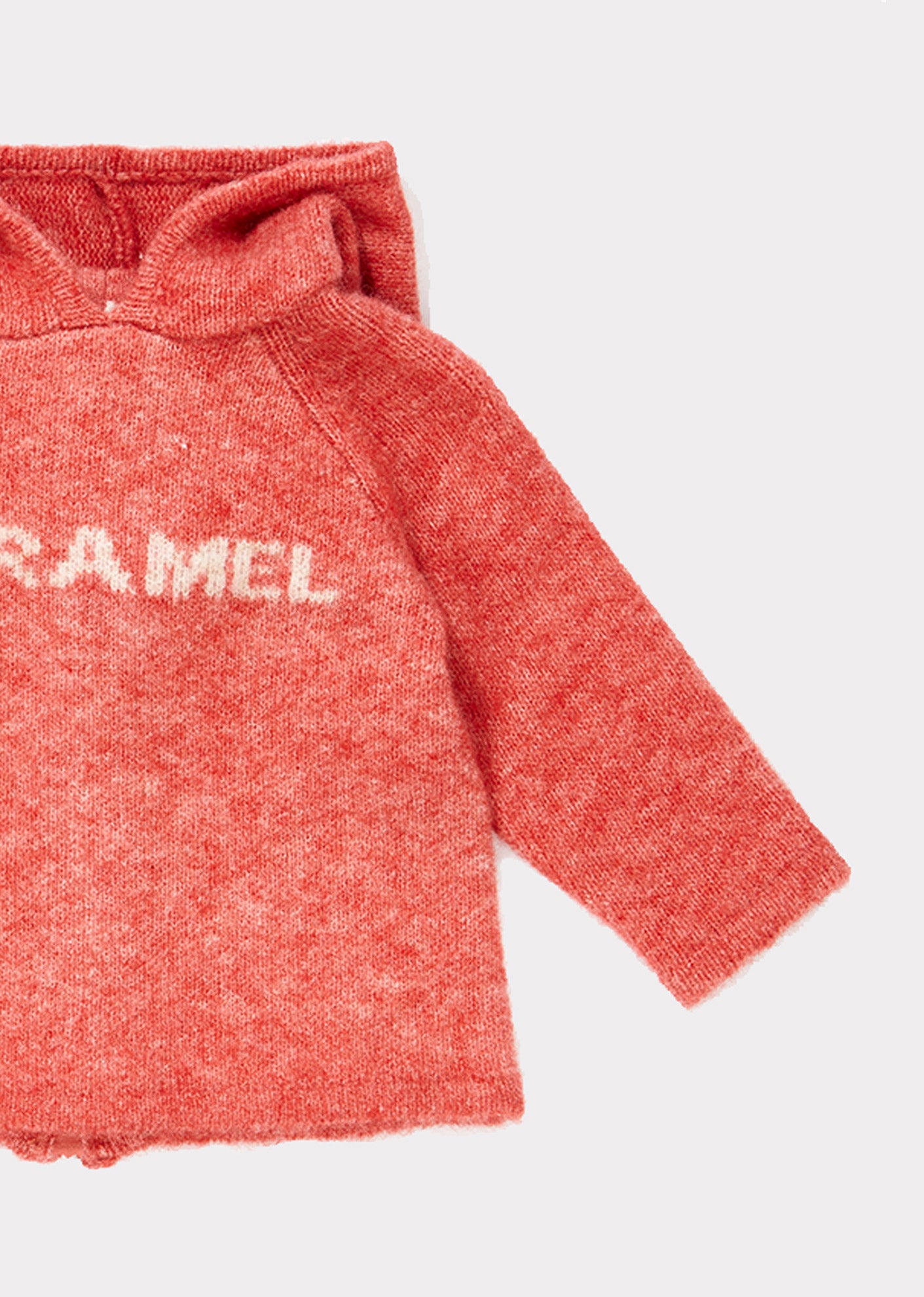 Baby Girls Pink Hooded Logo Sweater