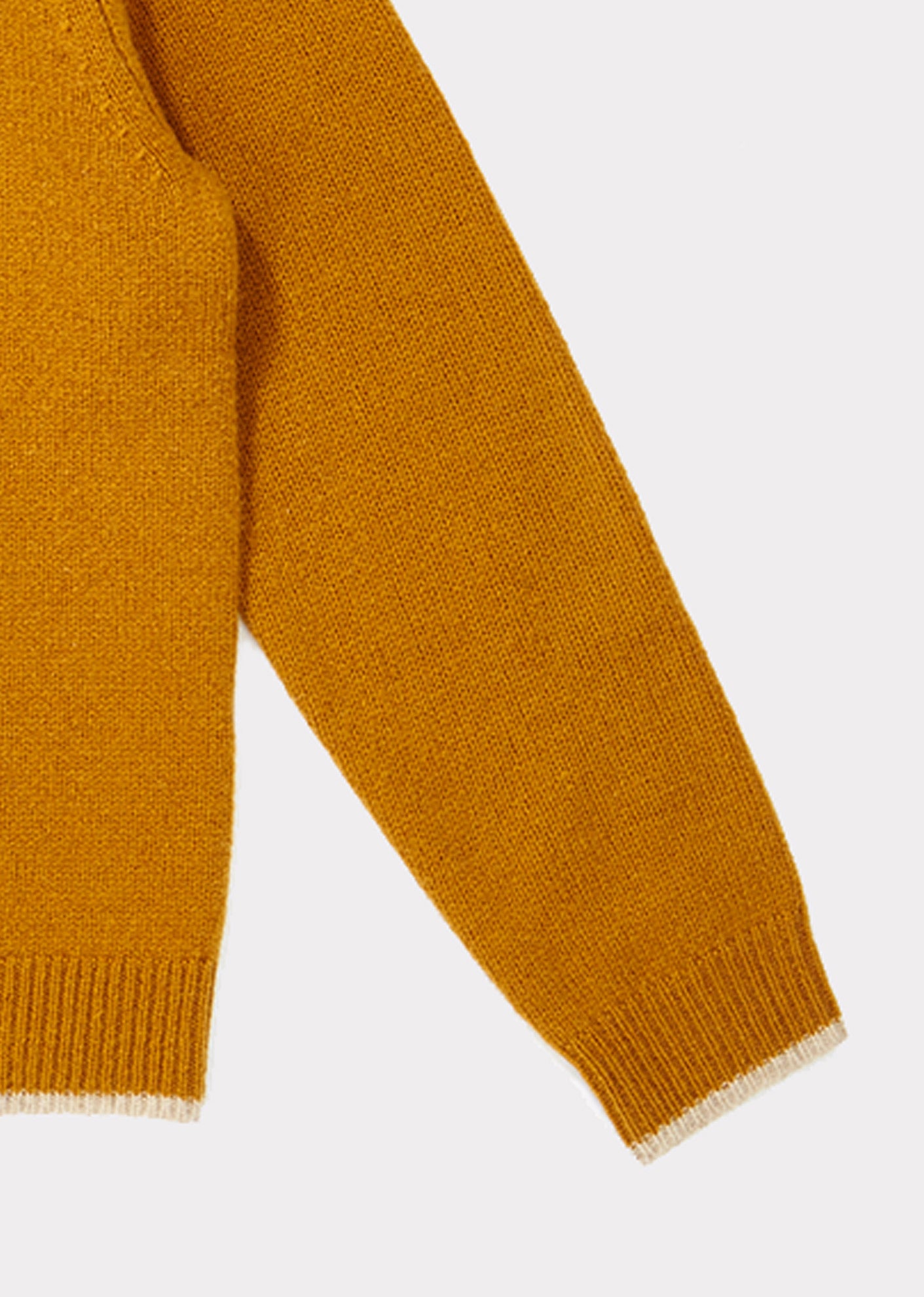 Girls Dark Yellow Wool Cardigan