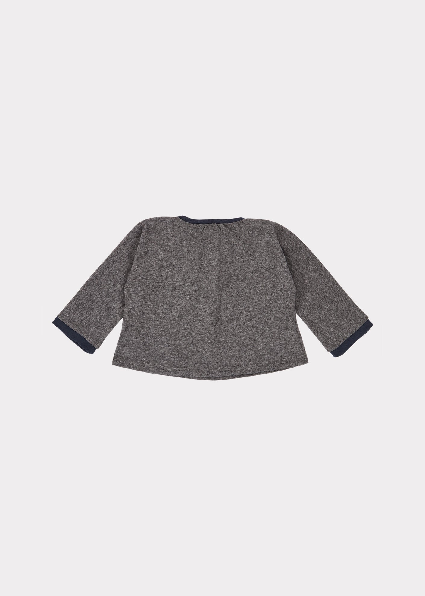 Baby Boys & Girls Grey Melange Heron Blouse