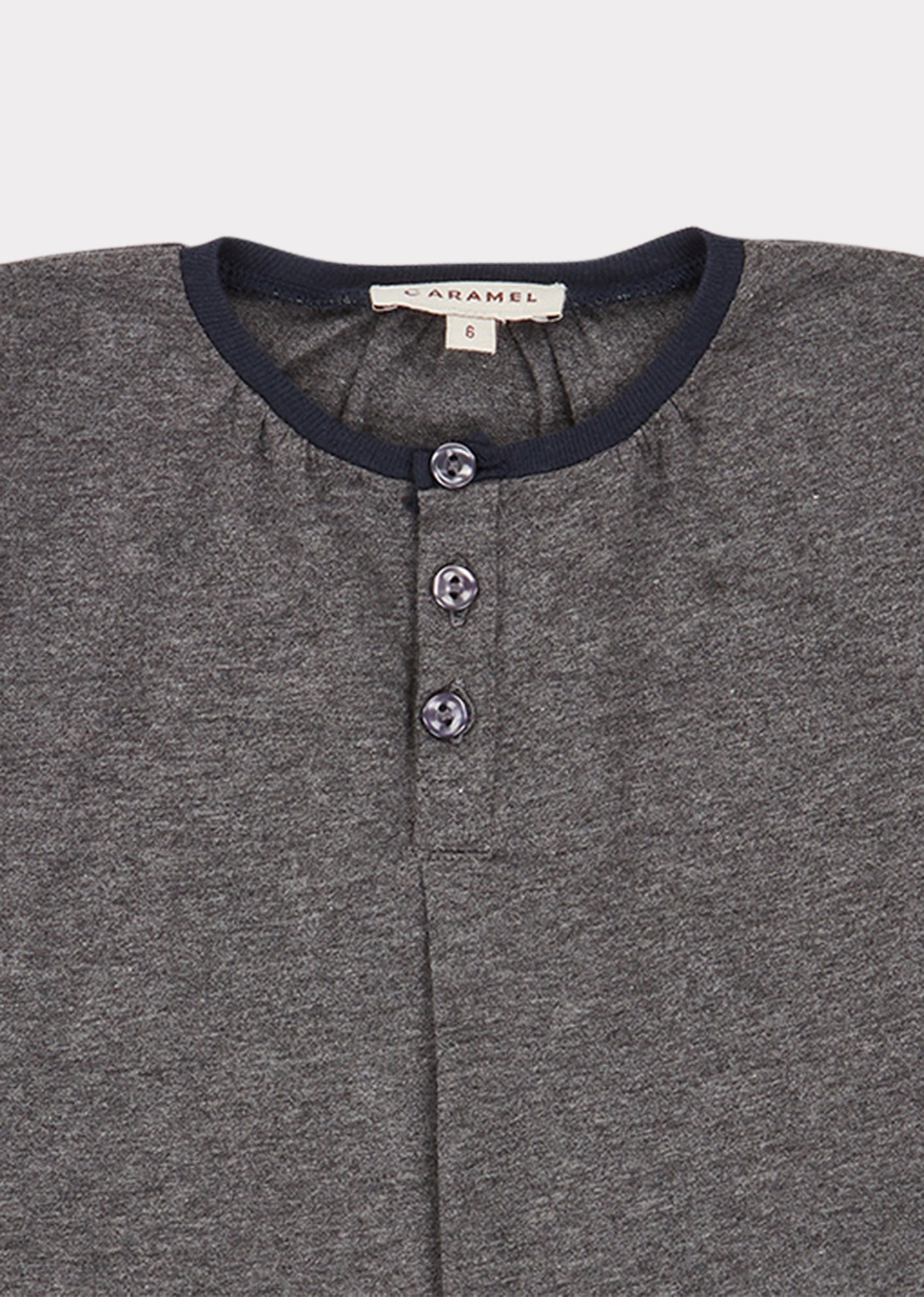 Baby Boys & Girls Grey Melange Heron Blouse