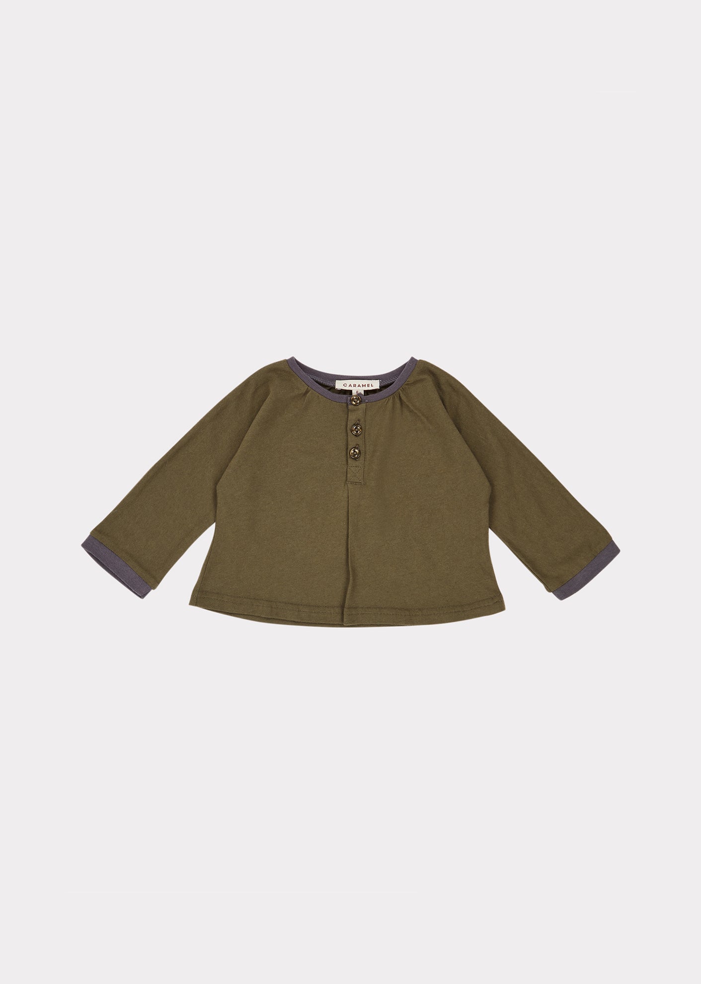 Baby Boys & Girls Khaki Heron Blouse