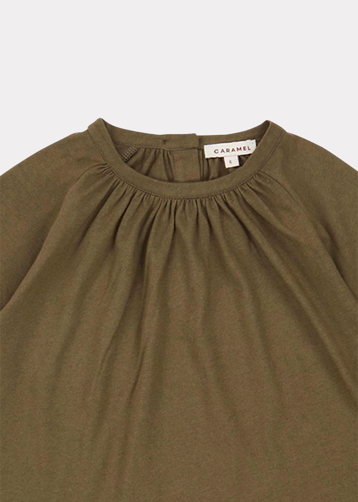 Girls Khaki Heron Blouse