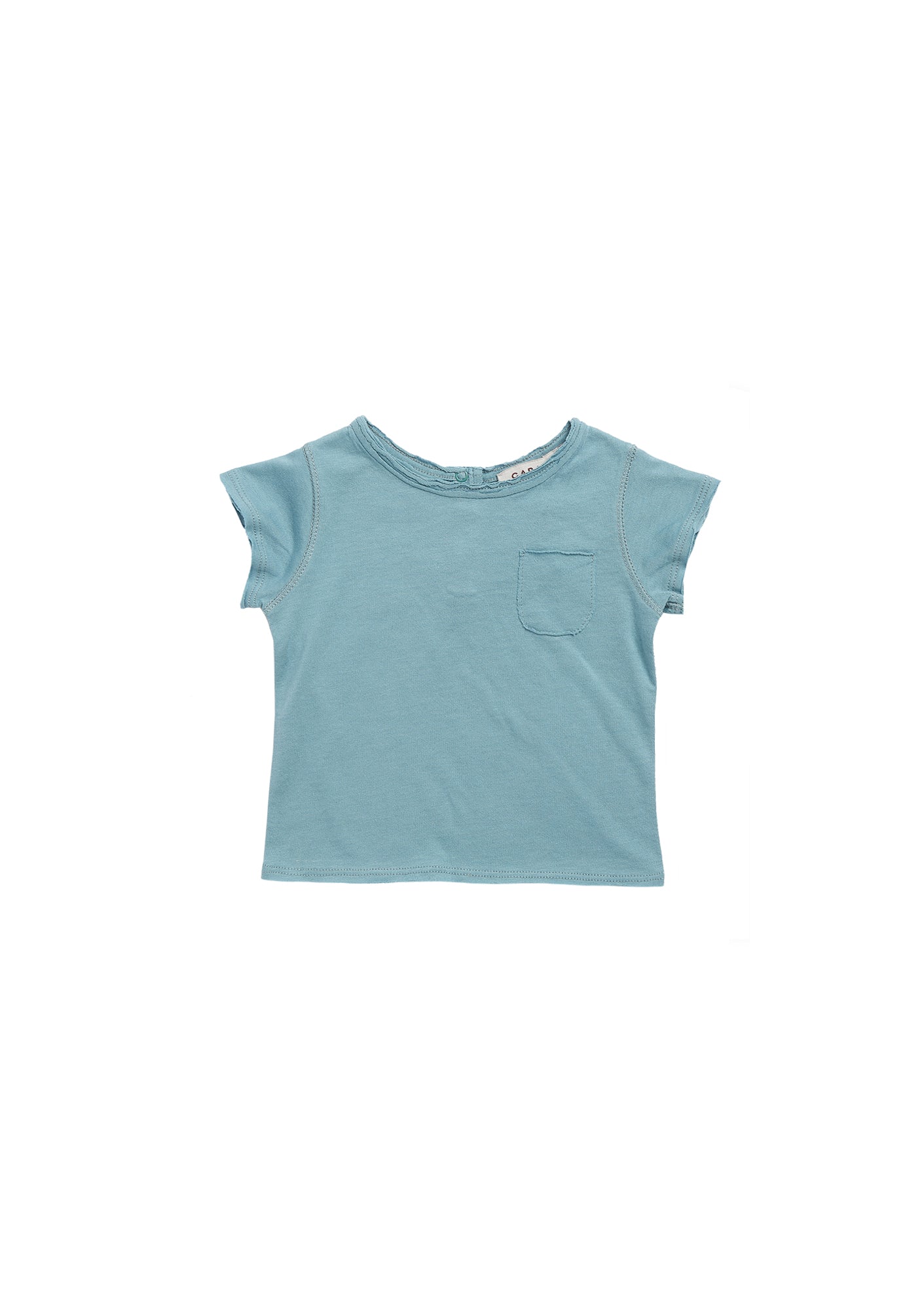 Baby Boys & Girls Light Blue Cotton T-shirt