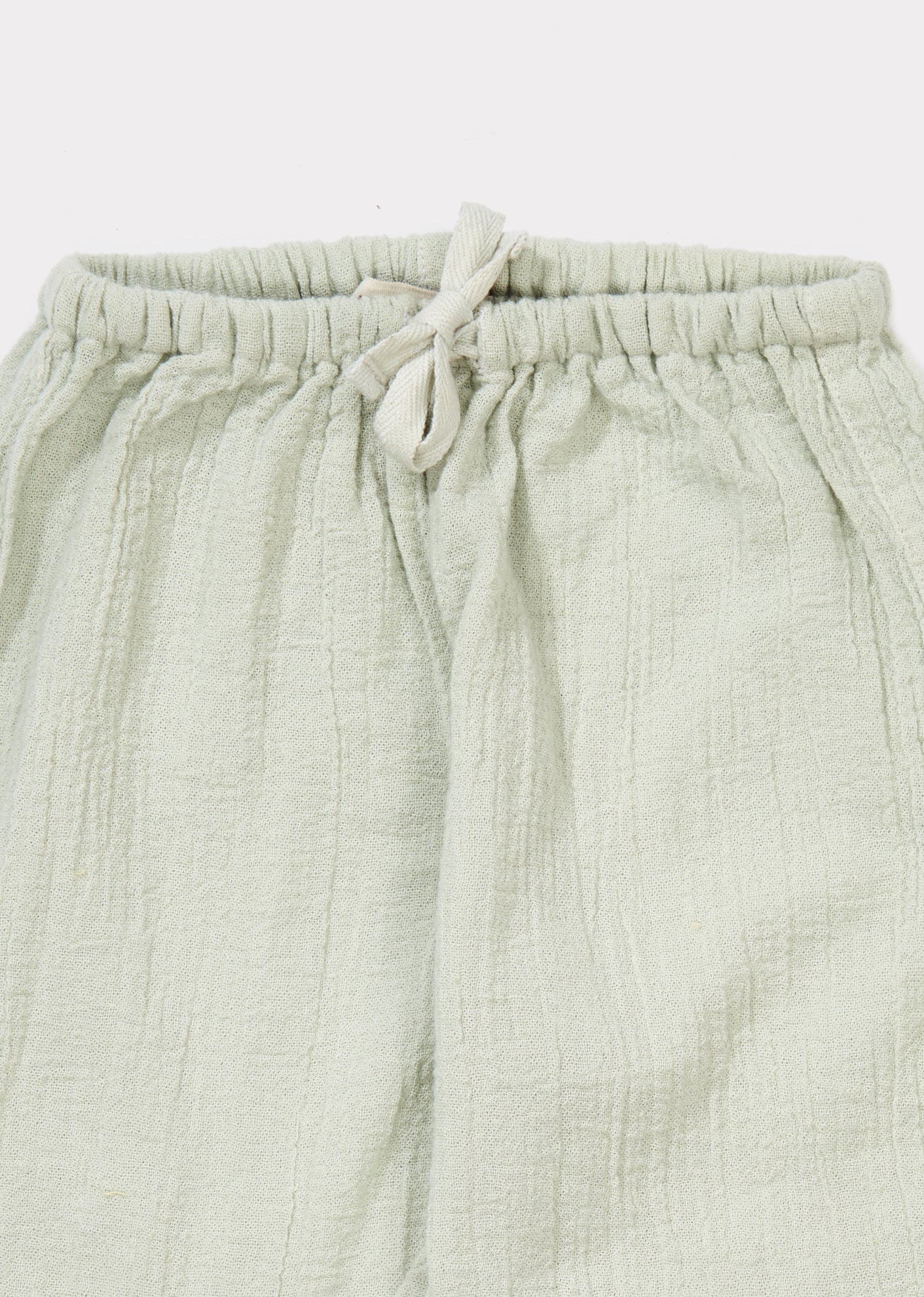 Baby Egret Cotton Woven Trousers